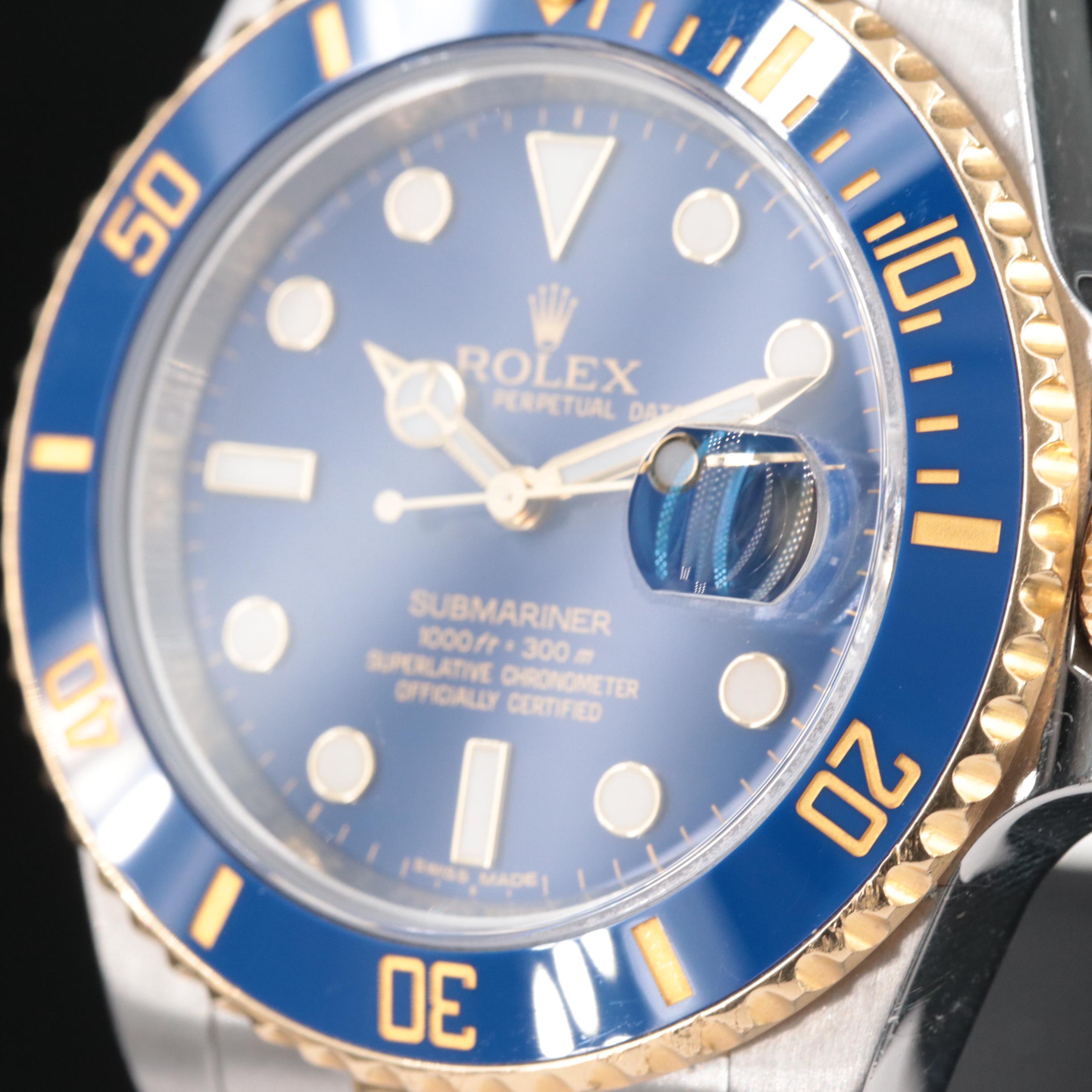 Rolex Submariner 18K and Stainless Steel Date Watch