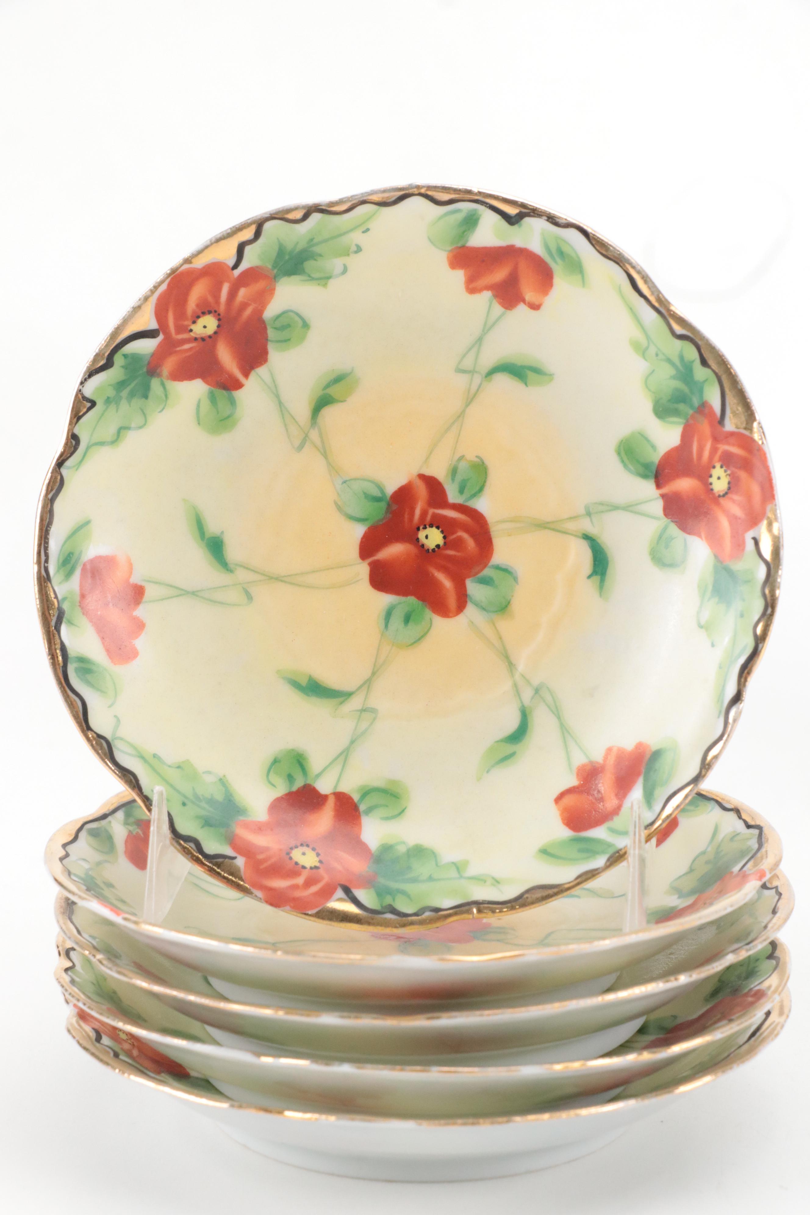 Japanese Victorian Style Hot Chocolate Set, Mid to Late 20th Century