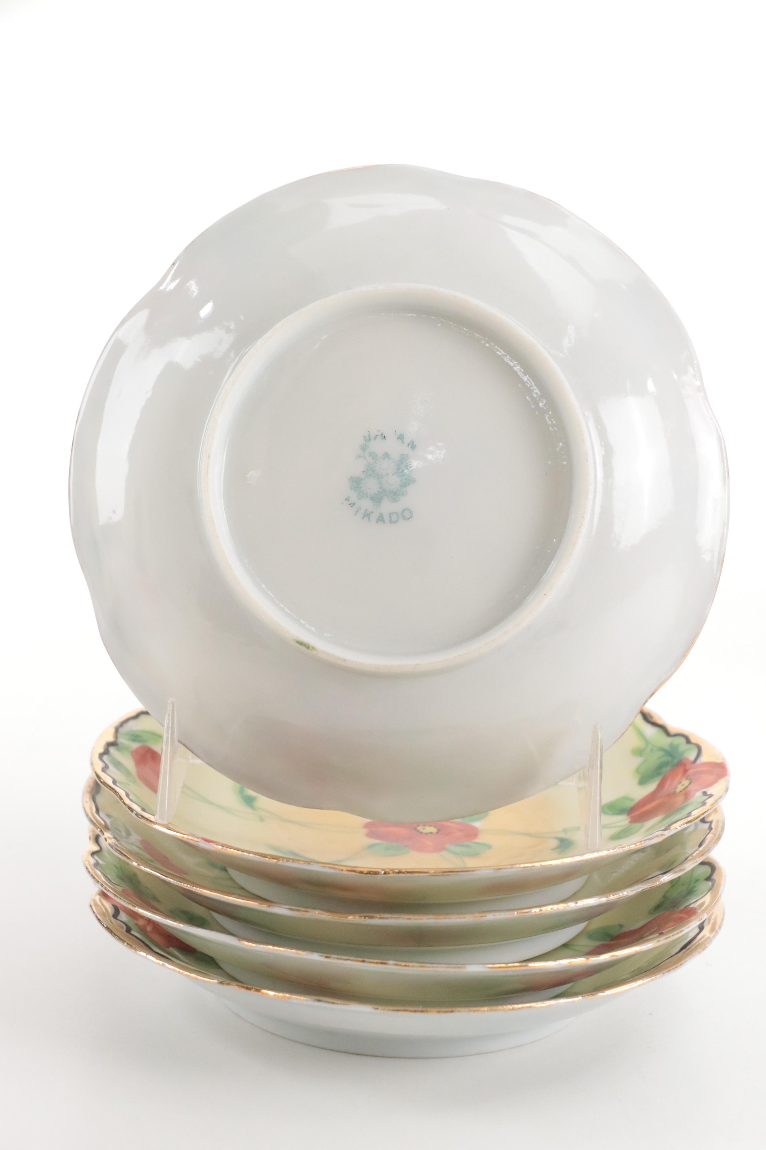 Japanese Victorian Style Hot Chocolate Set, Mid to Late 20th Century