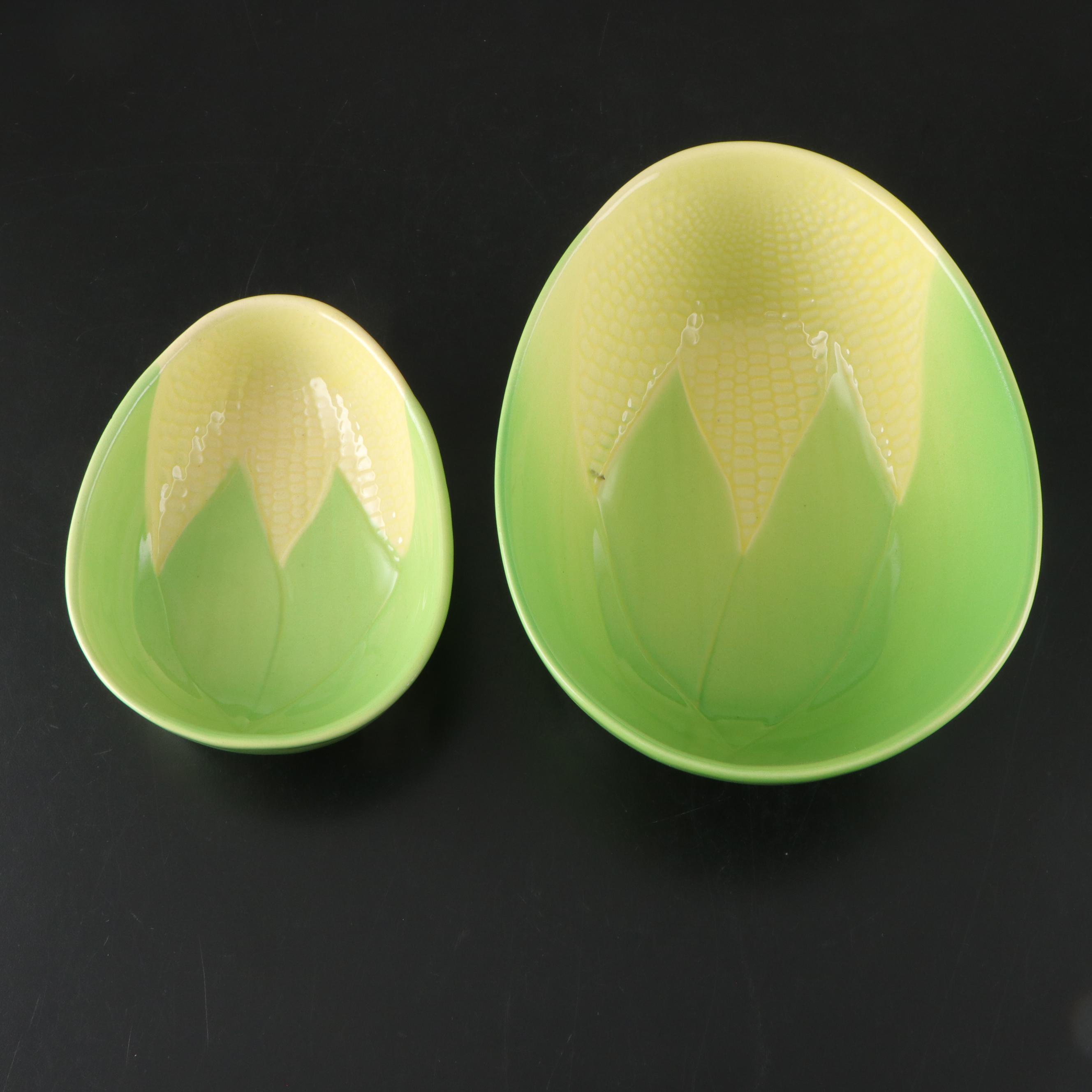 Terrace Ceramics Corn Motif Ceramic Bowls with More Table Accessories