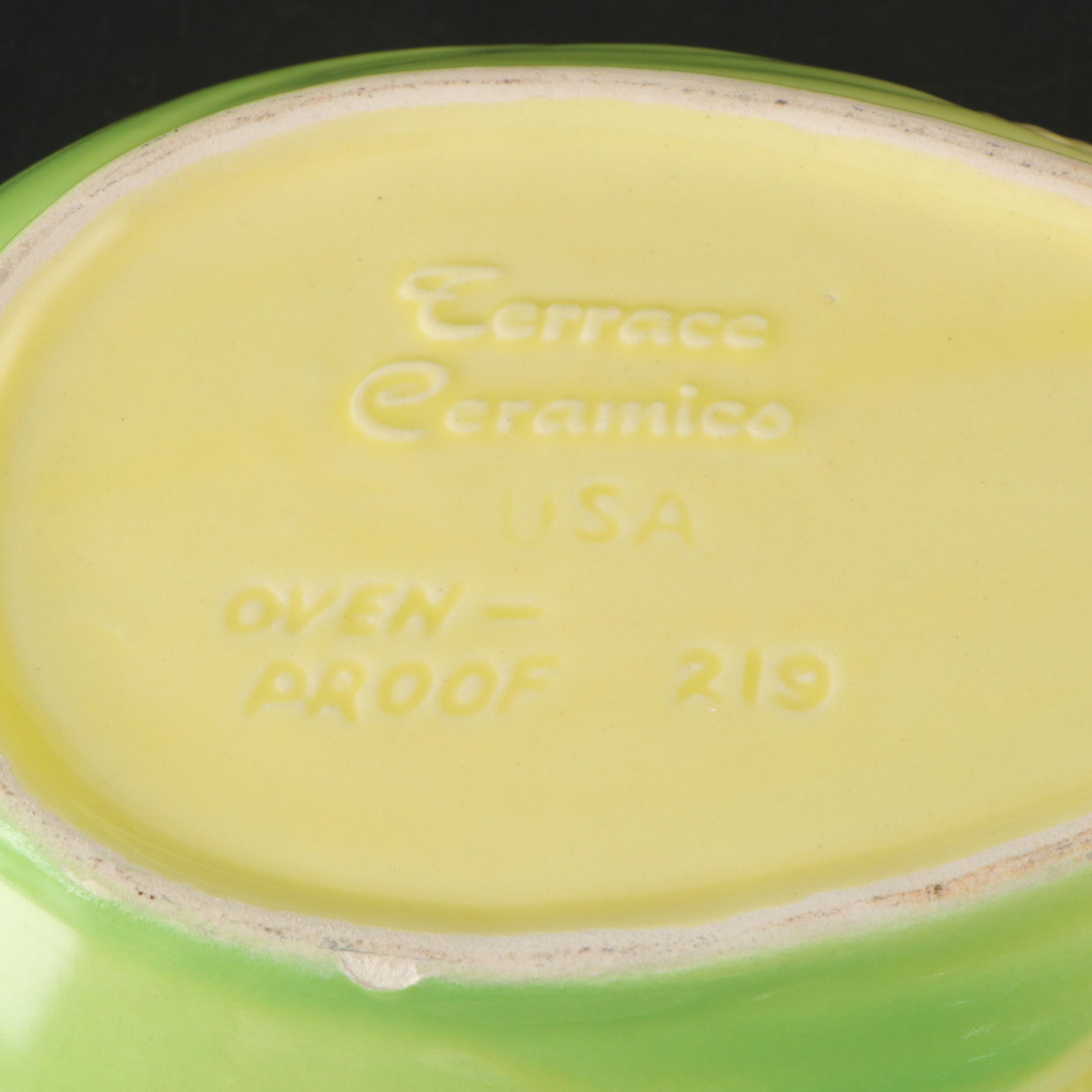 Terrace Ceramics Corn Motif Ceramic Bowls with More Table Accessories