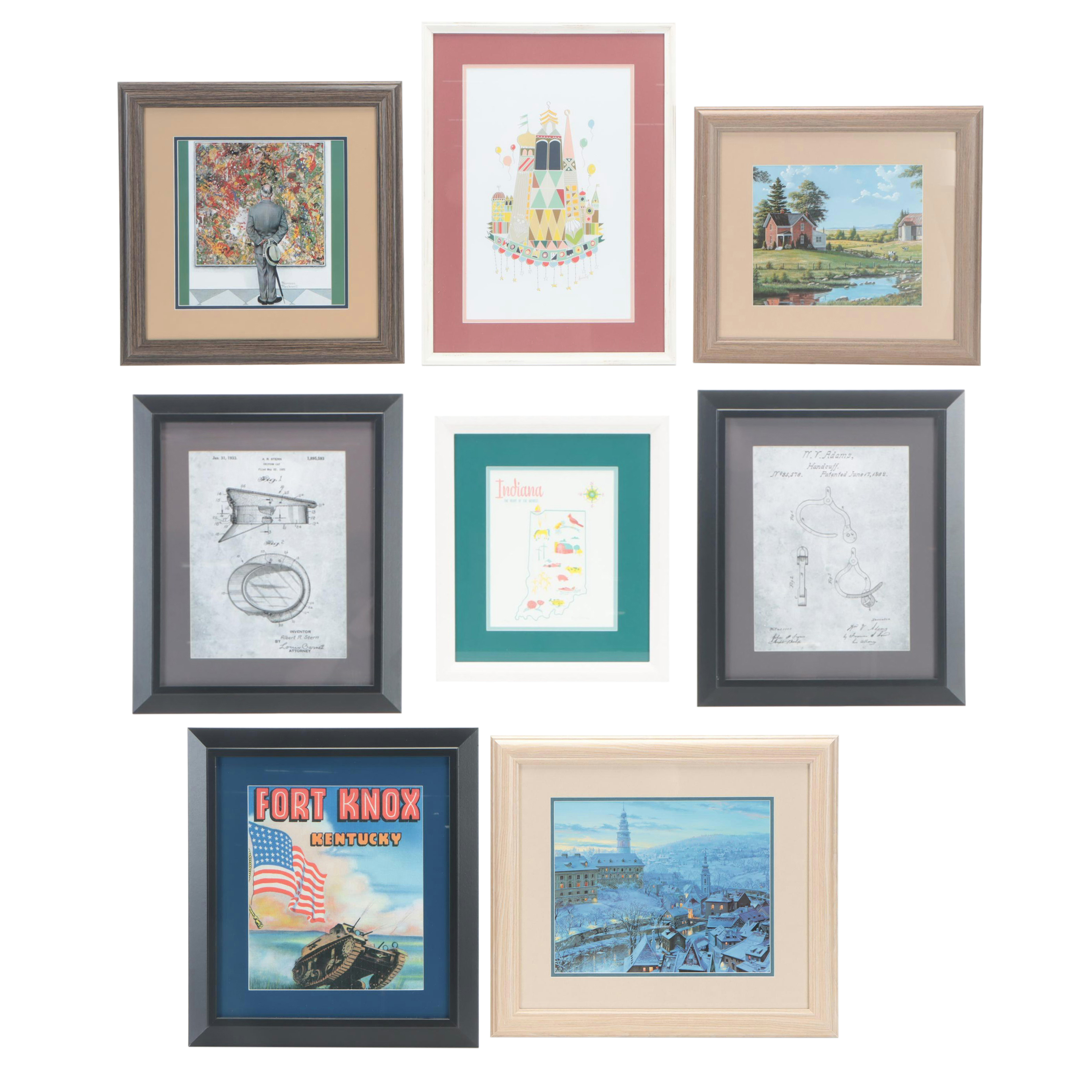 Offset Lithograph After Norman Rockwell "Art Connoisseur" and More