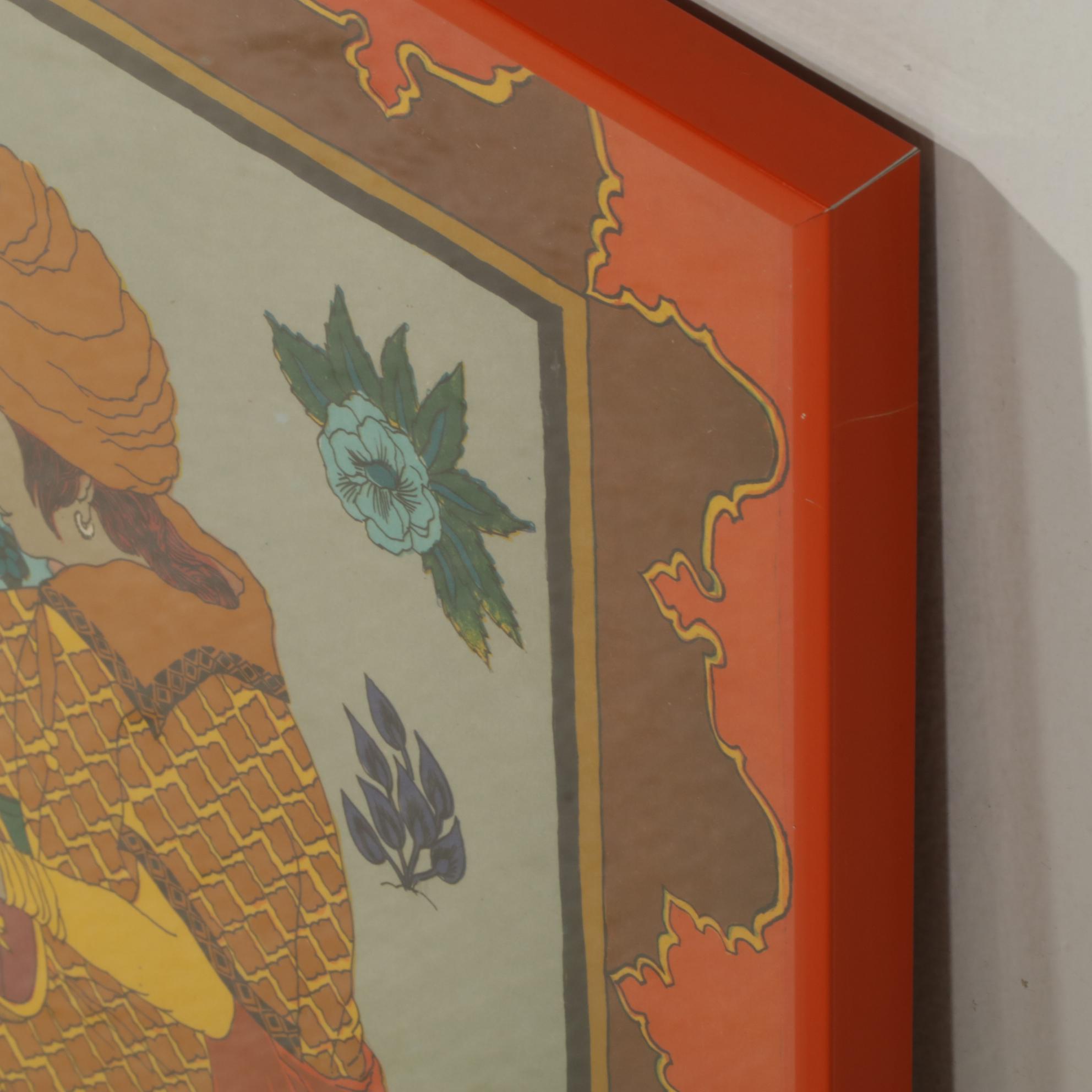 Diana Bennett Color Lithograph "Odalisca Oriental," 1972