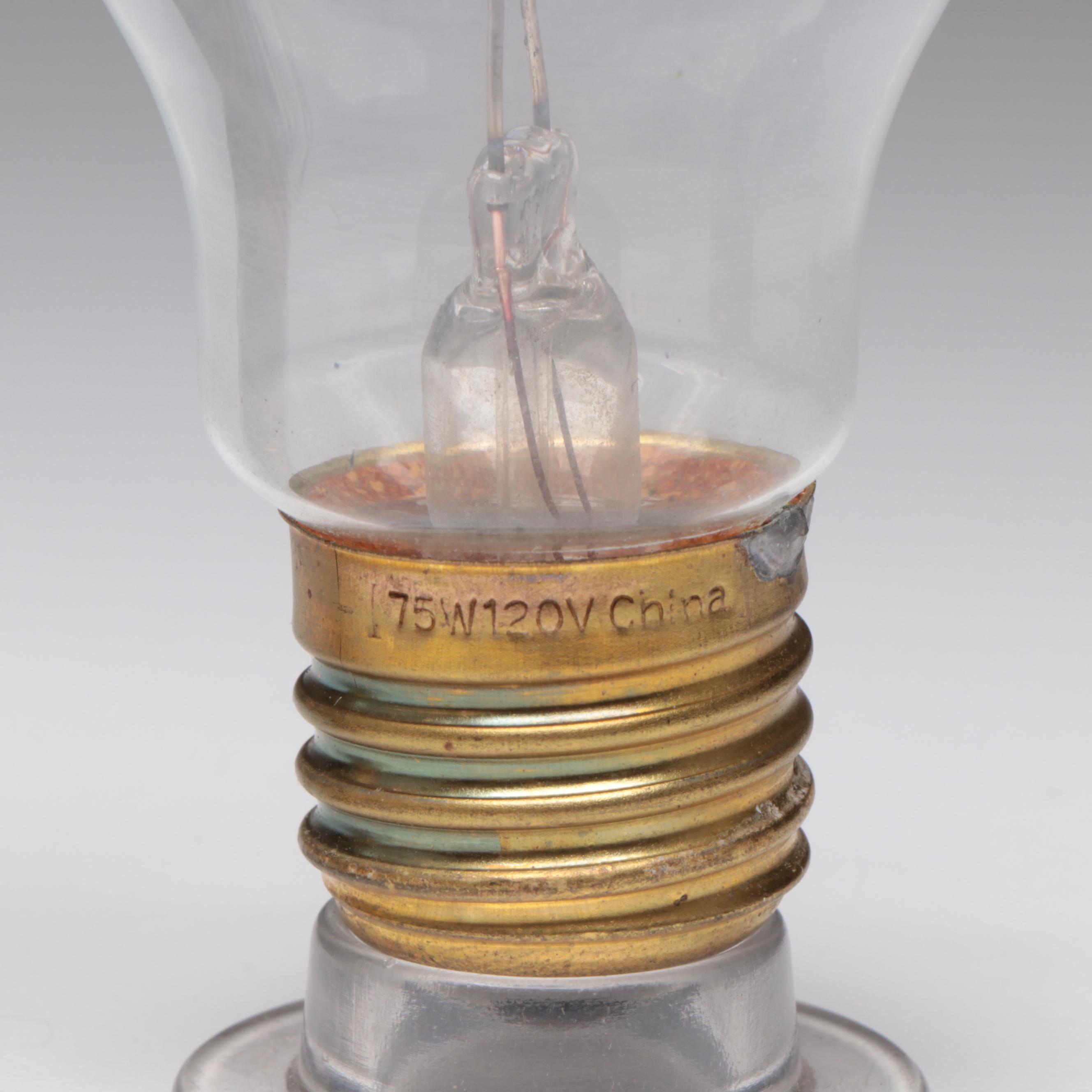 Aerolux GOP Republican and Other Truck Girl and Floral Light Bulbs, Mid-20th C.