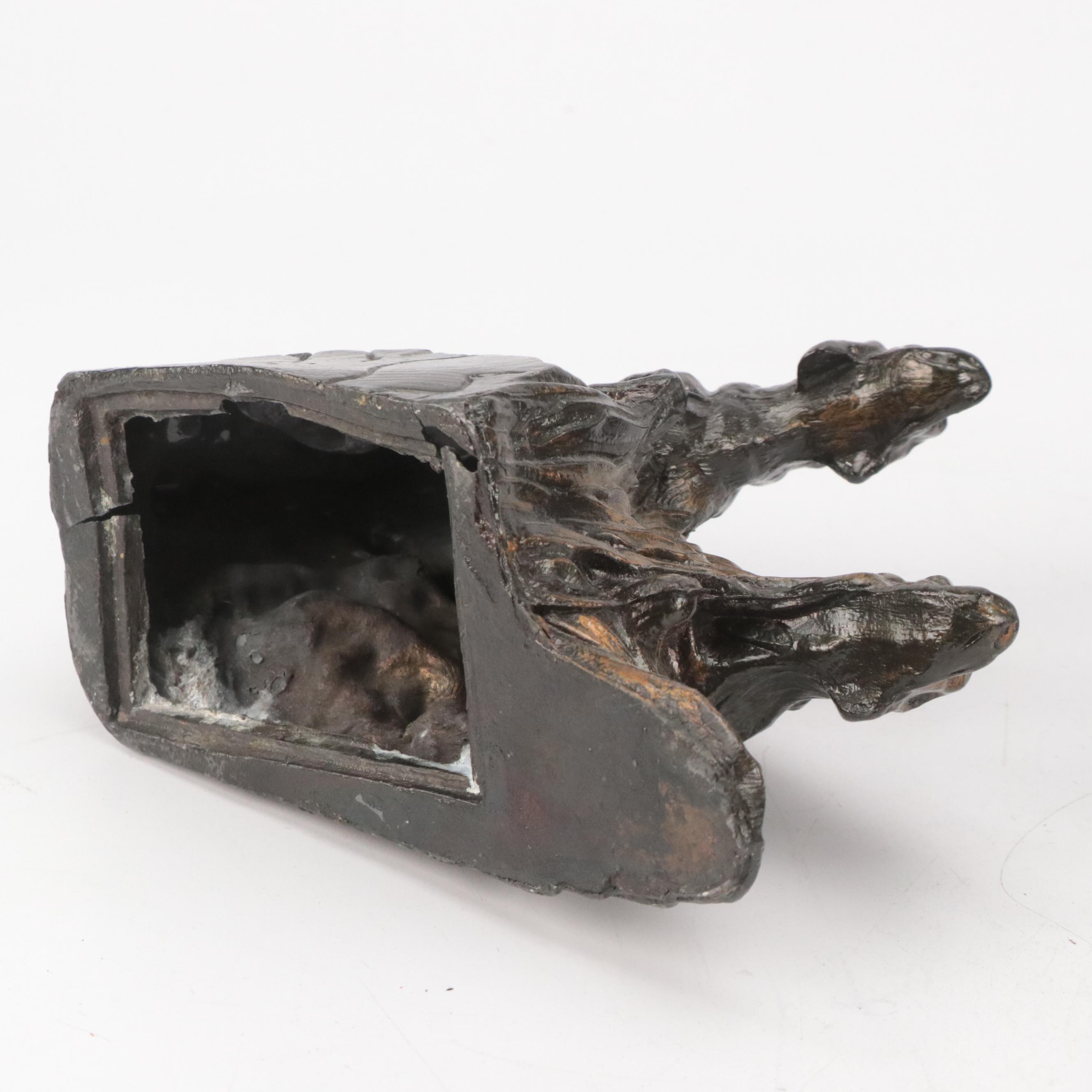 Cast Metal Hunting Dog Table Lamps and Bookends