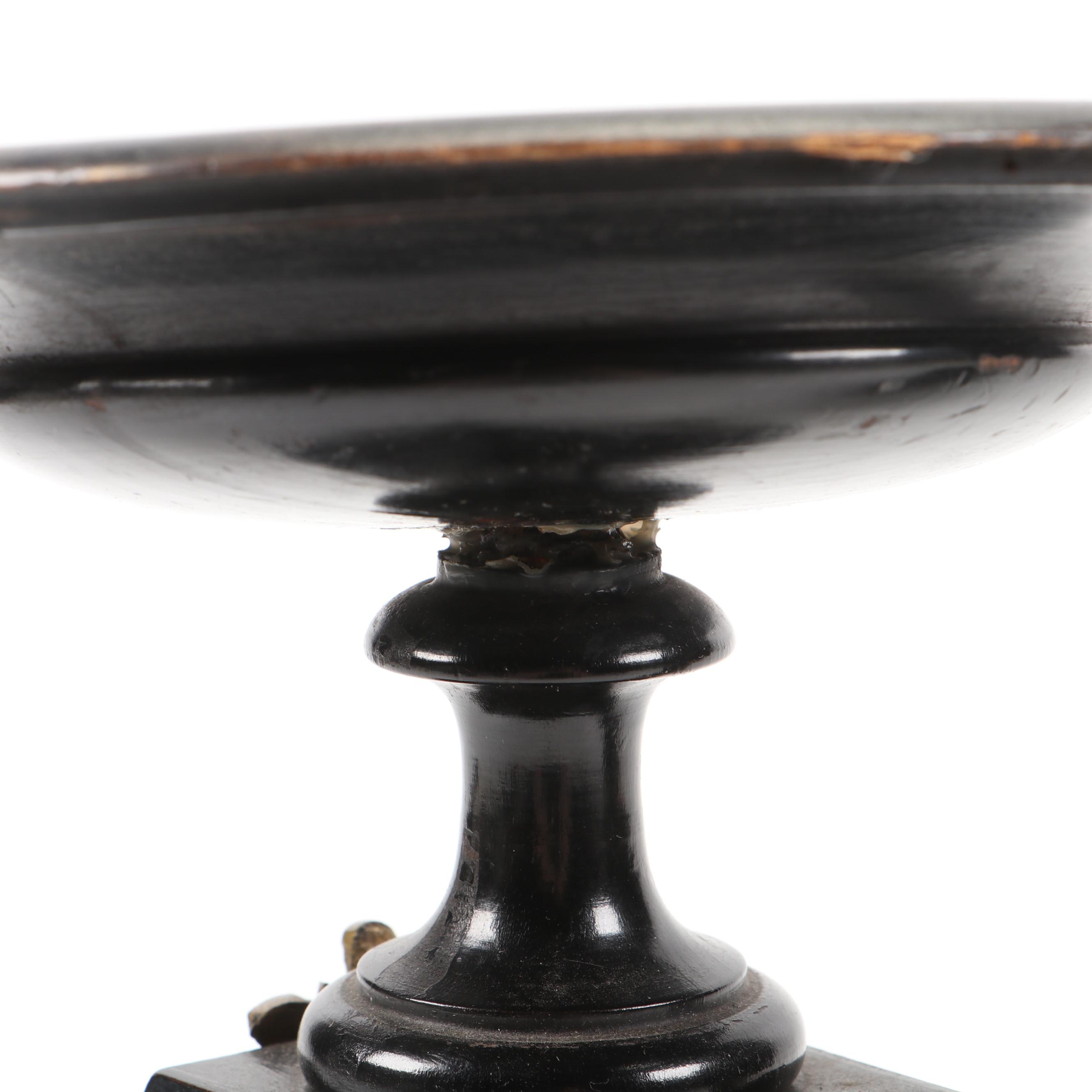 French Boulle Style Ormolu Mantle Clock and Candle Holders