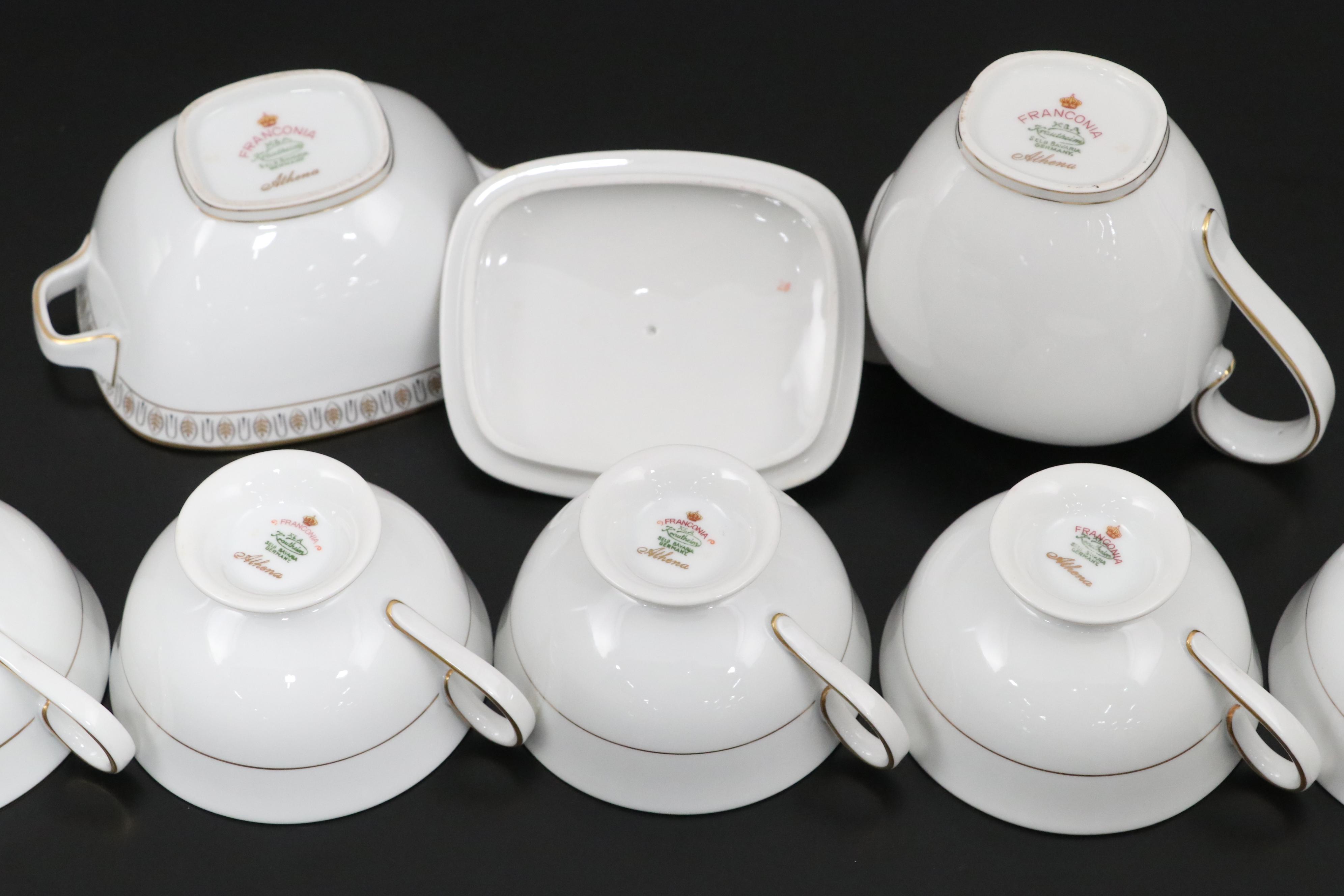 Franconia-Krautheim Porcelain "Athena" China Dinnerware, 1964 - 1965