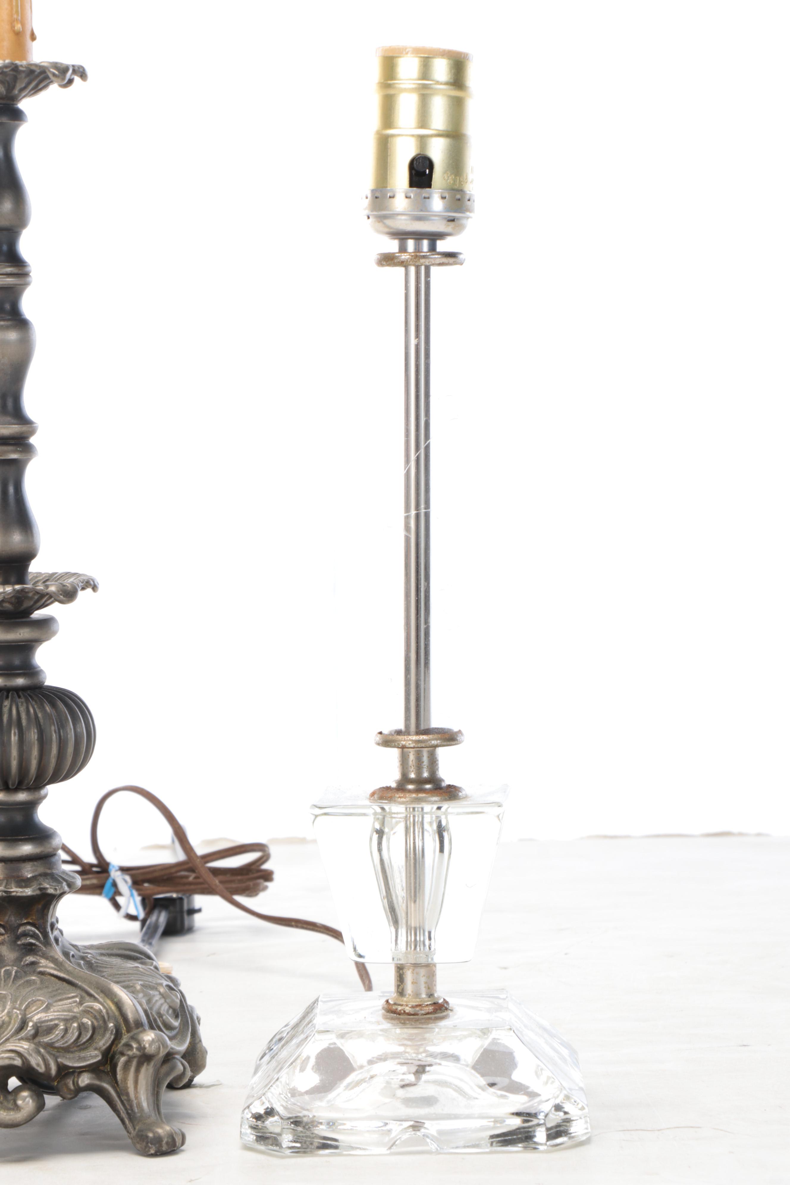 Embossed Floral Motif Ceramic Table Lamp with More Table Lamps