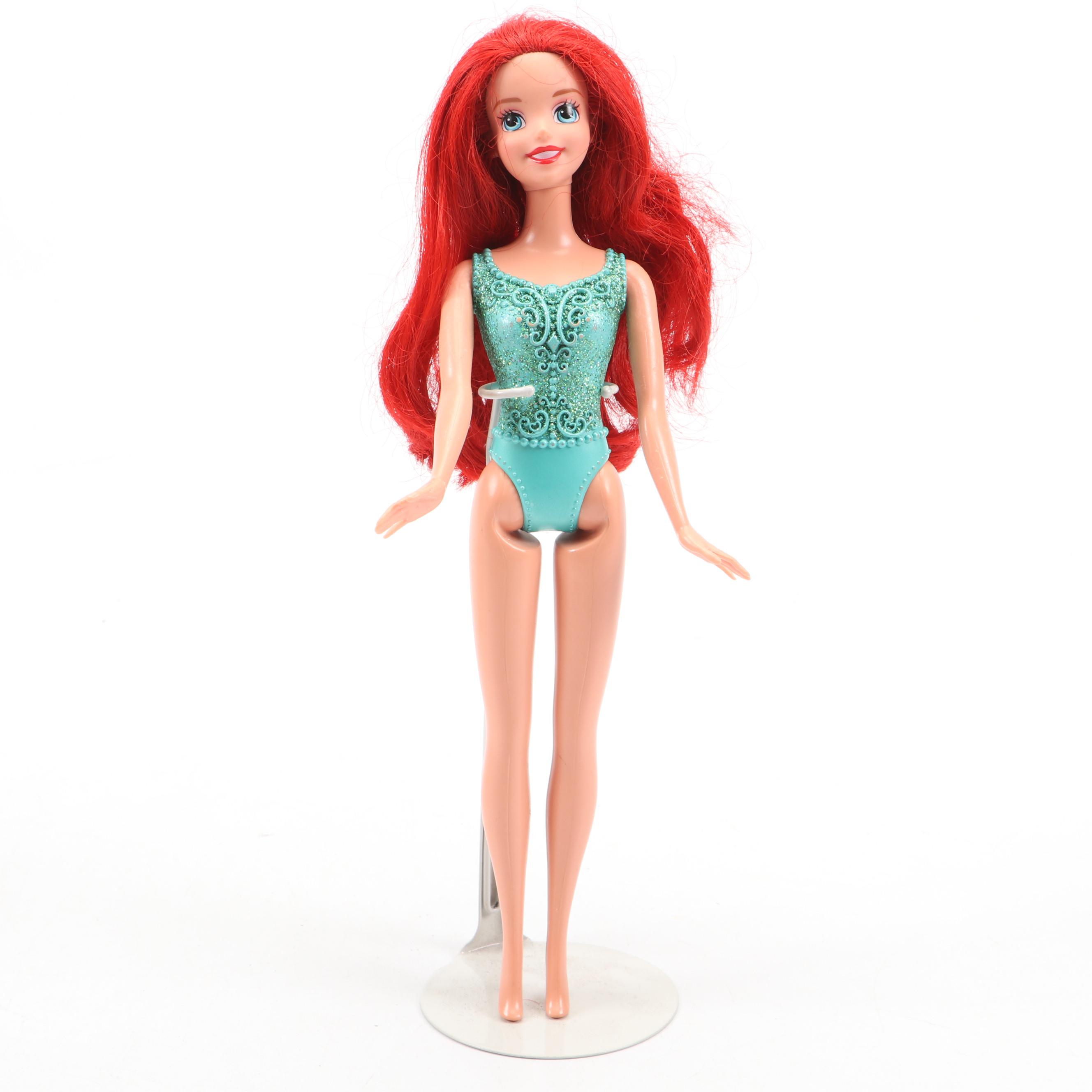 Mattel Ariel Doll with Barbie Beach Dolls and More Dolls, 21st Century