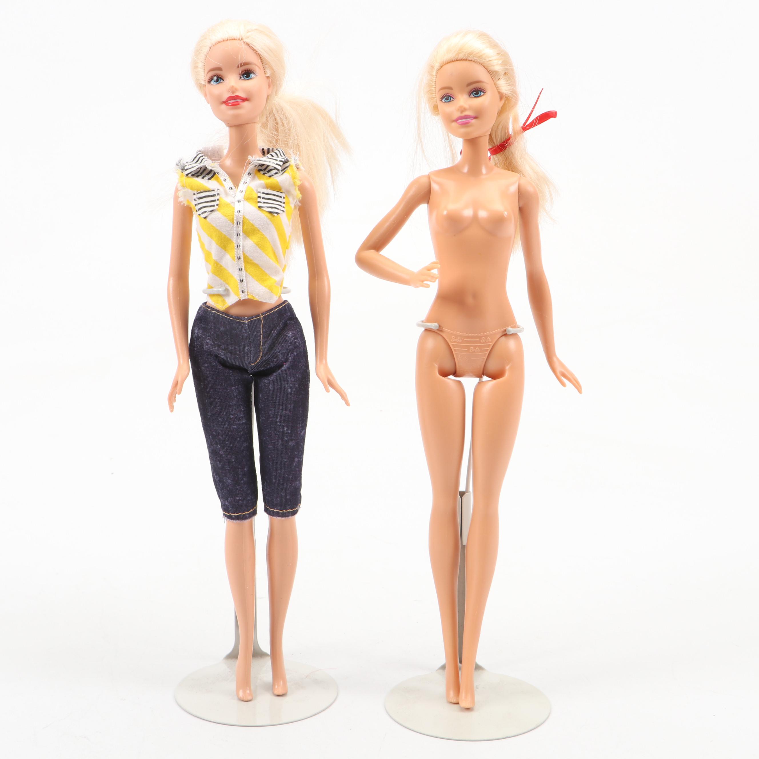 Mattel Ariel Doll with Barbie Beach Dolls and More Dolls, 21st Century