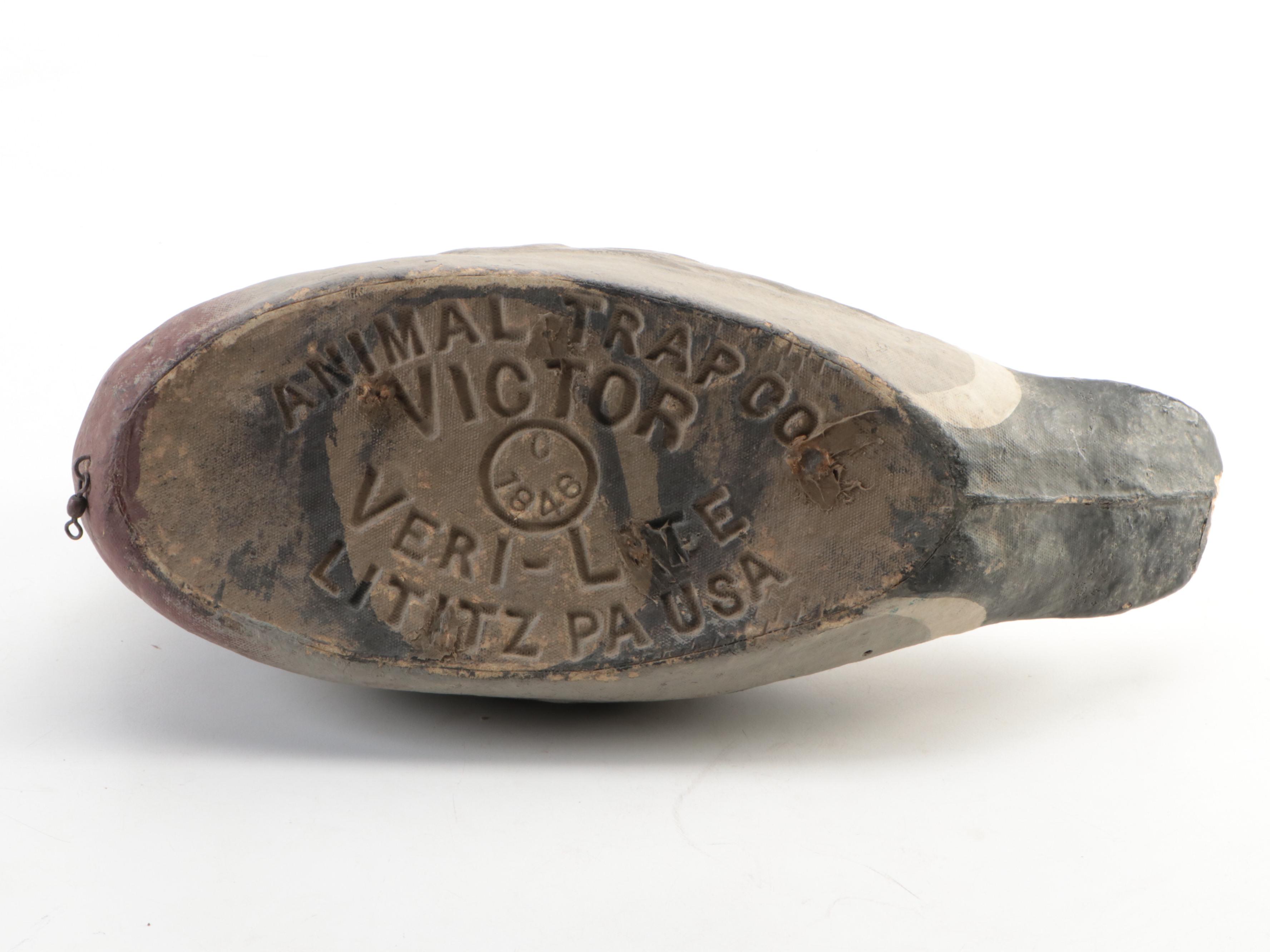 Animal Trap Co. and Other Duck Decoys, Early to Mid-20th Century