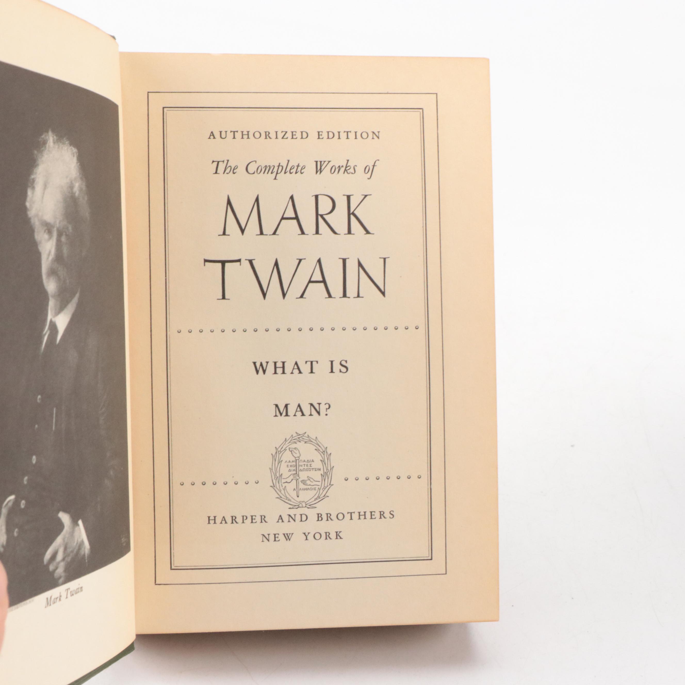 Authorized Edition "The Complete Works of Mark Twain" Partial Set, 1929