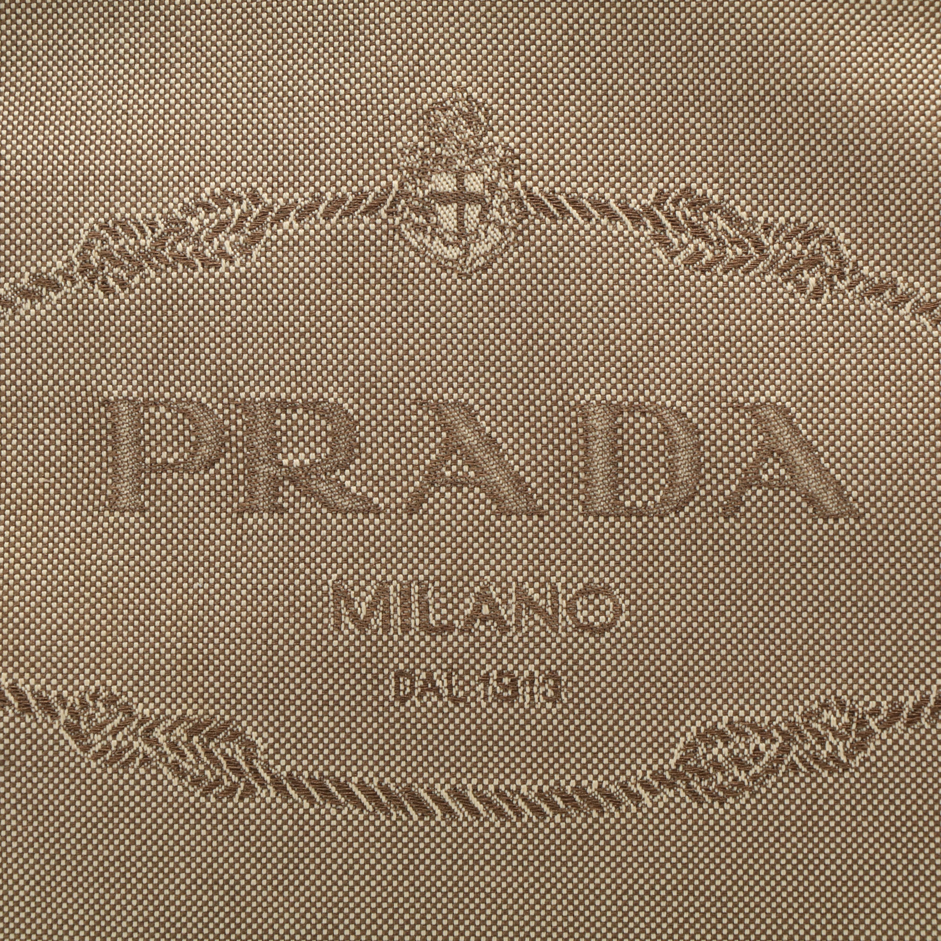 Prada Canapa Logo Canvas and Leather Messenger Bag