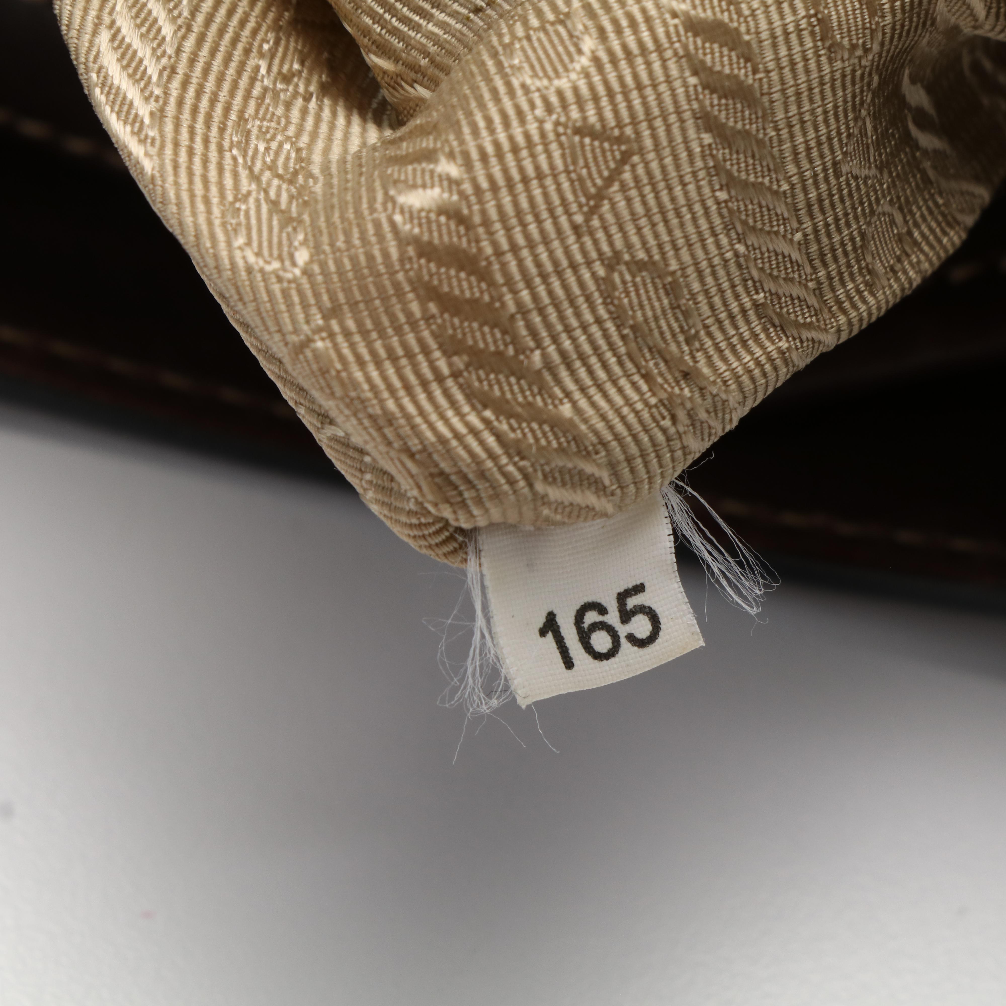 Prada Canapa Logo Canvas and Leather Messenger Bag