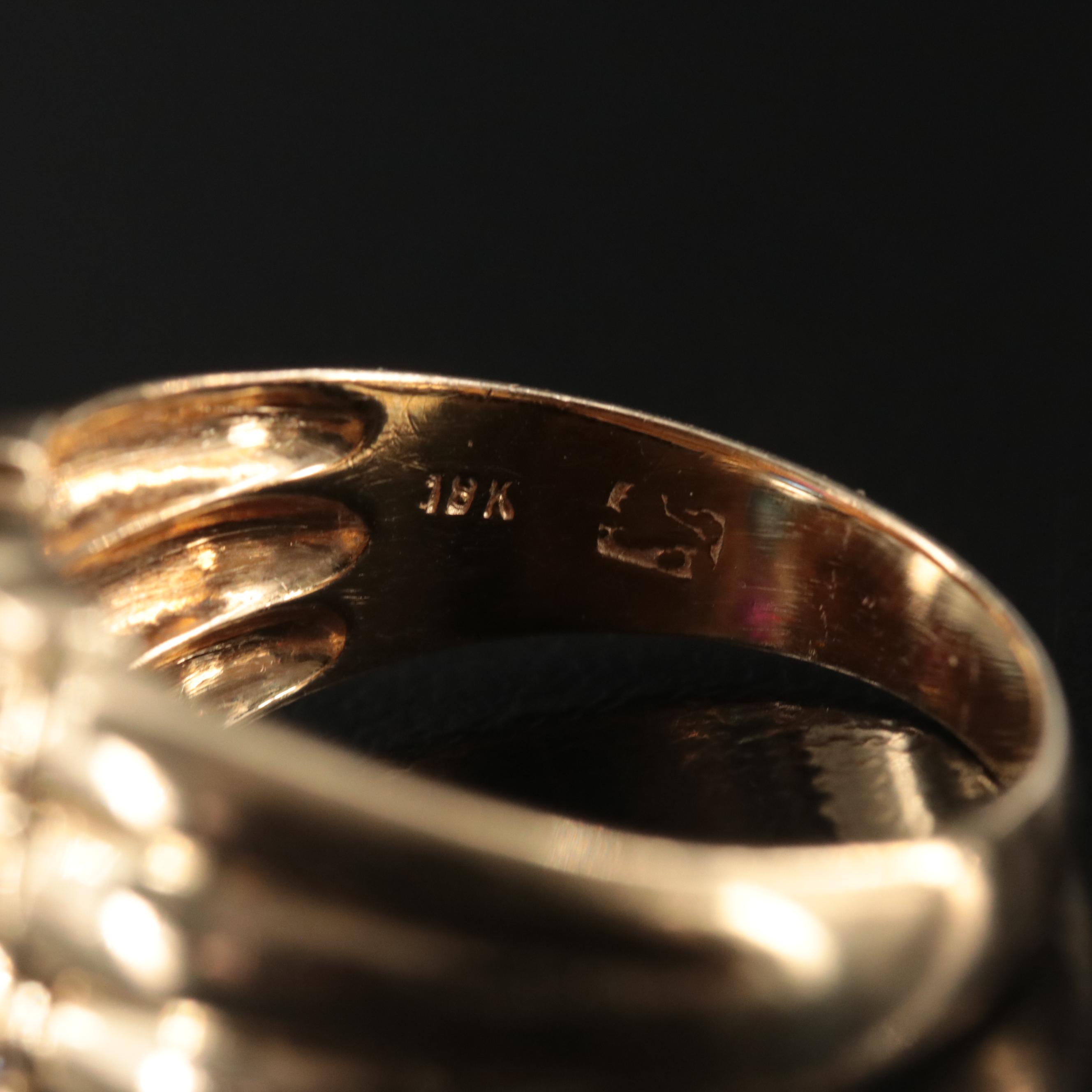 18K Emerald, Ruby, Sapphire, and Diamond Ring