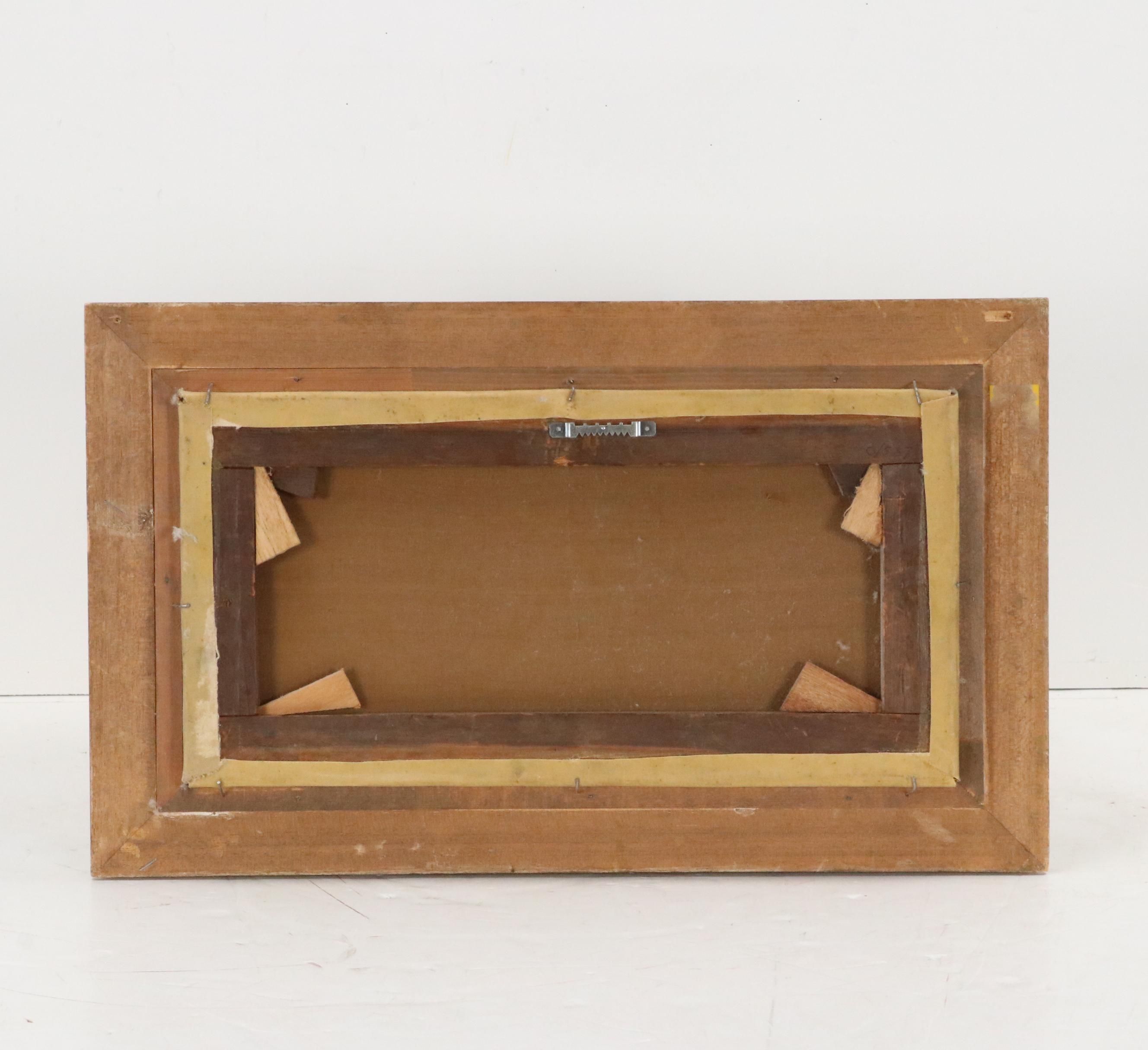 J. Nahler Coastal Landscape Oil Painting