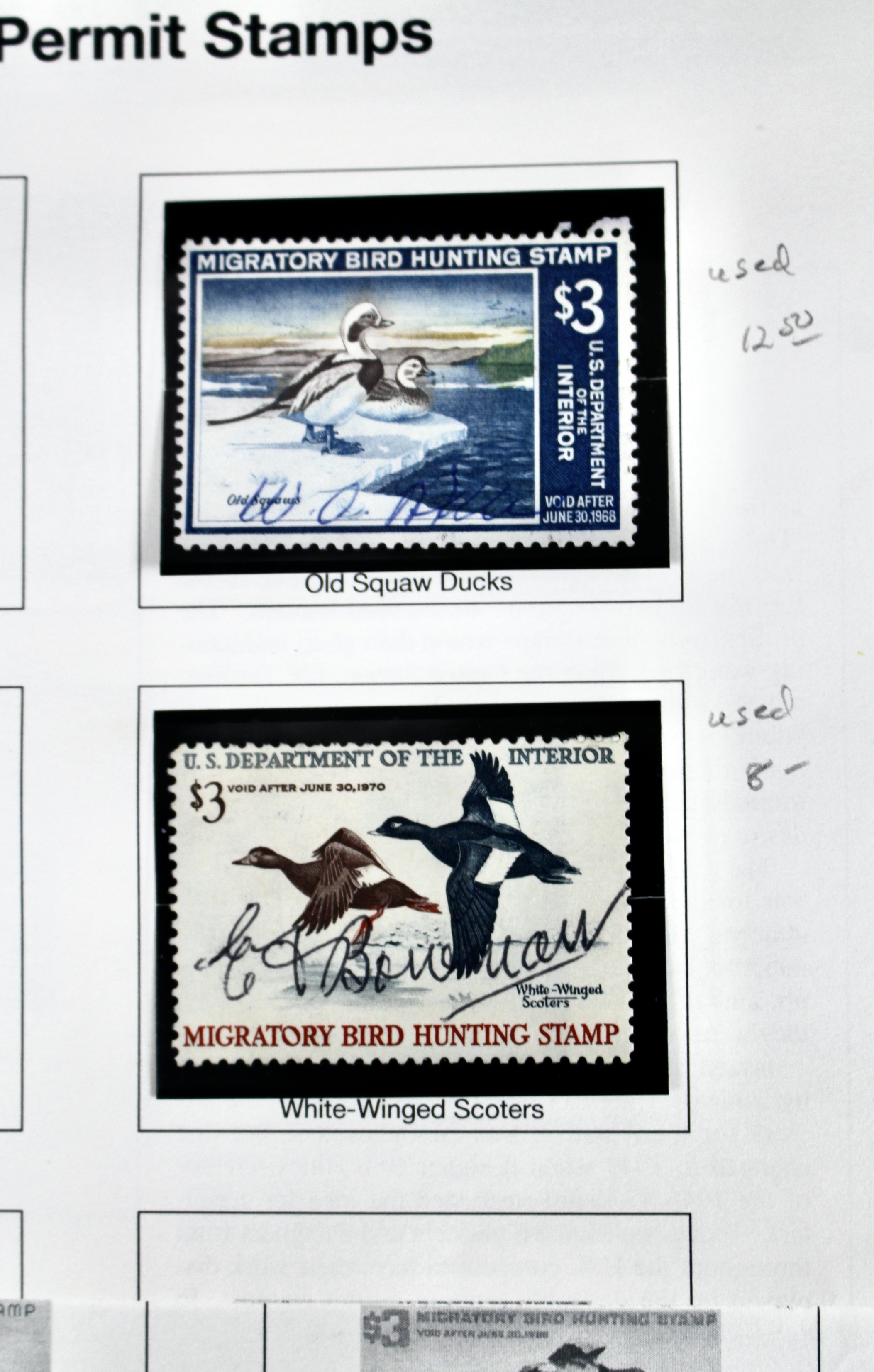 U.S. Duck Stamp Collection, Twenty Different Stamps