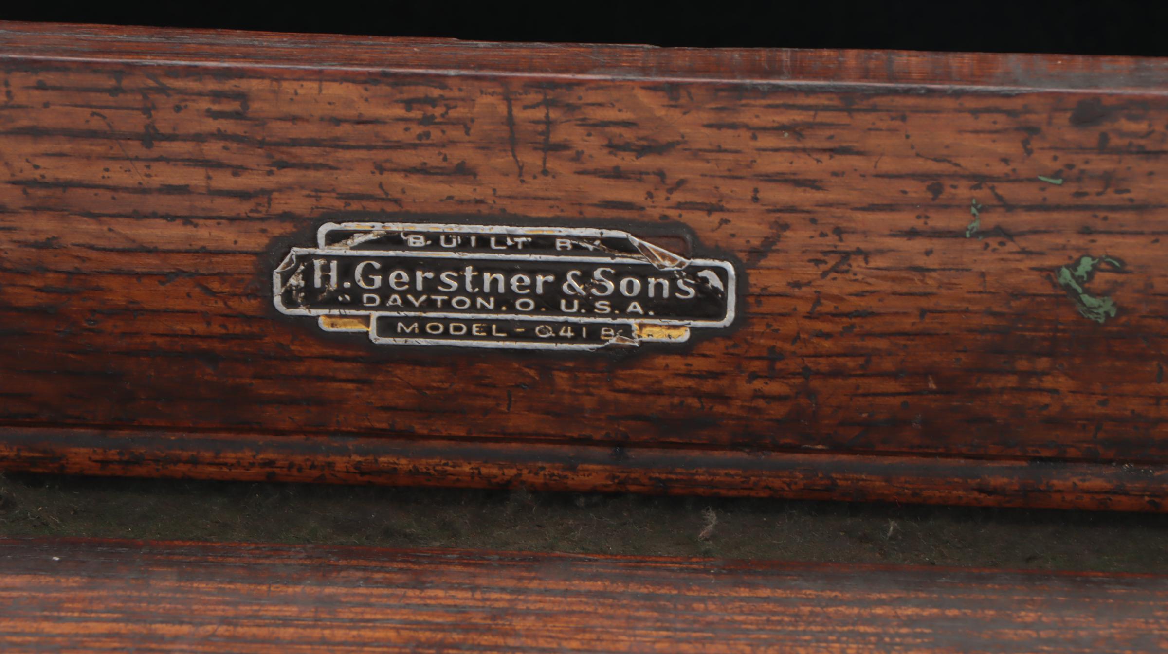 H. Gerstner & Sons Model 0418 Oak Machinist Tool Box