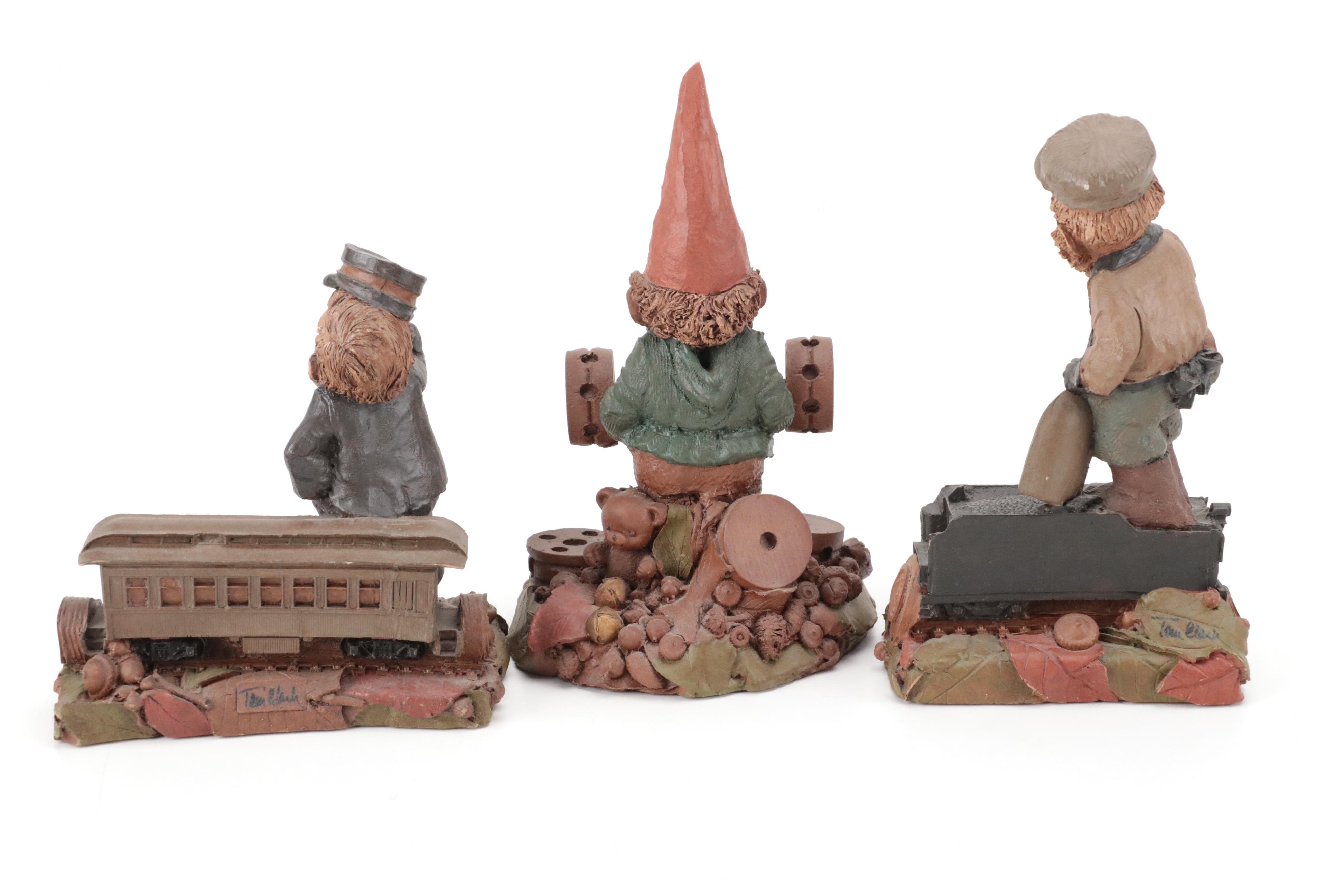 Tom Clark for Cairn Studios "Pullman" and More Gnome Figurines, 1980s