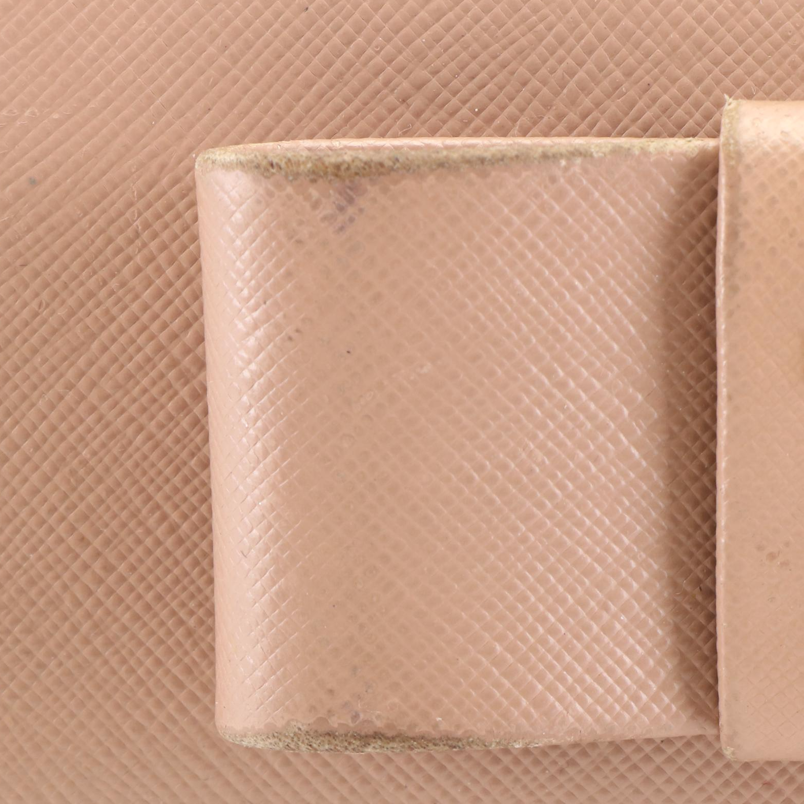 Prada Bow Cammeo Saffiano Leather Continental Wallet