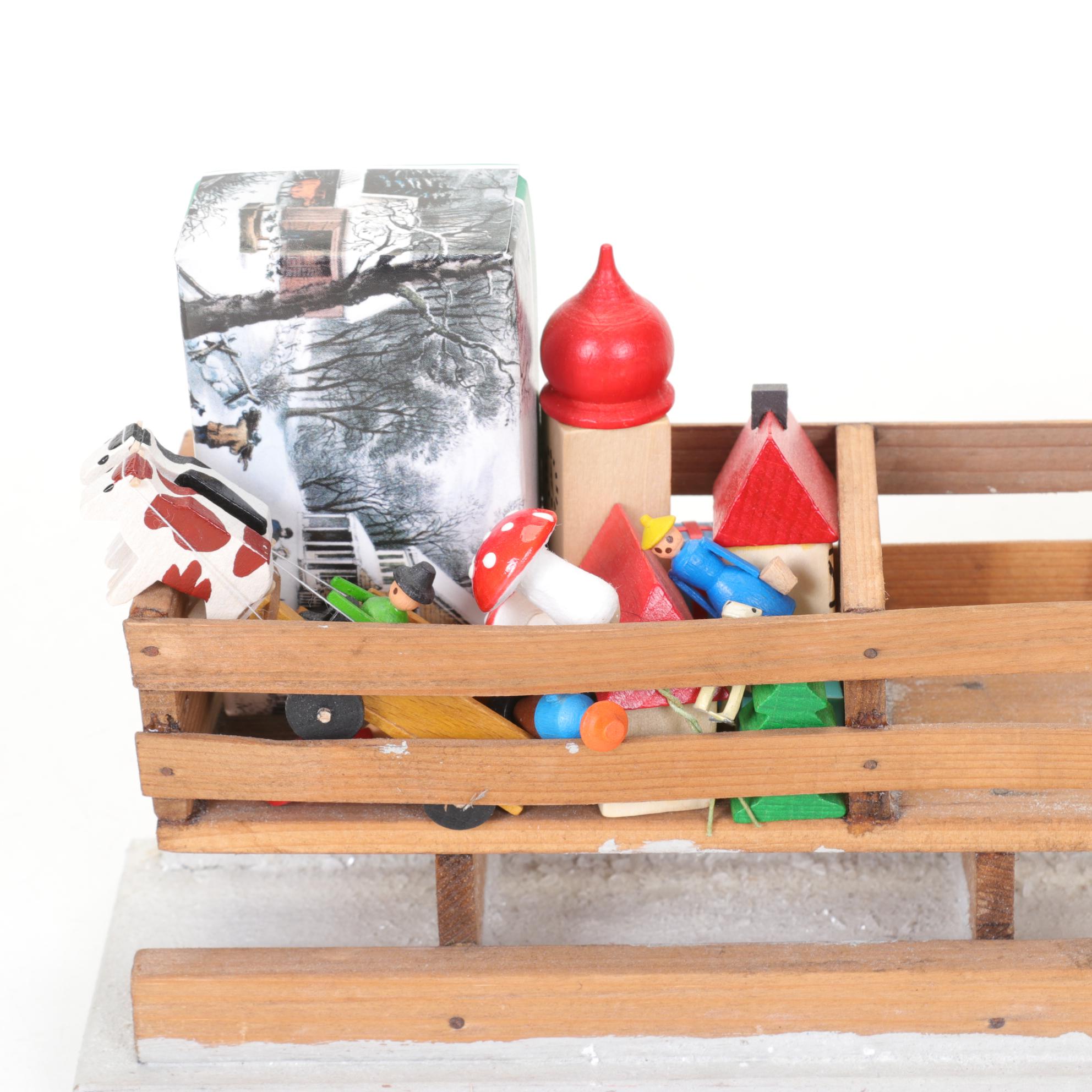 Handmade German Santa Claus Figurines, Mid to Late 20th Century