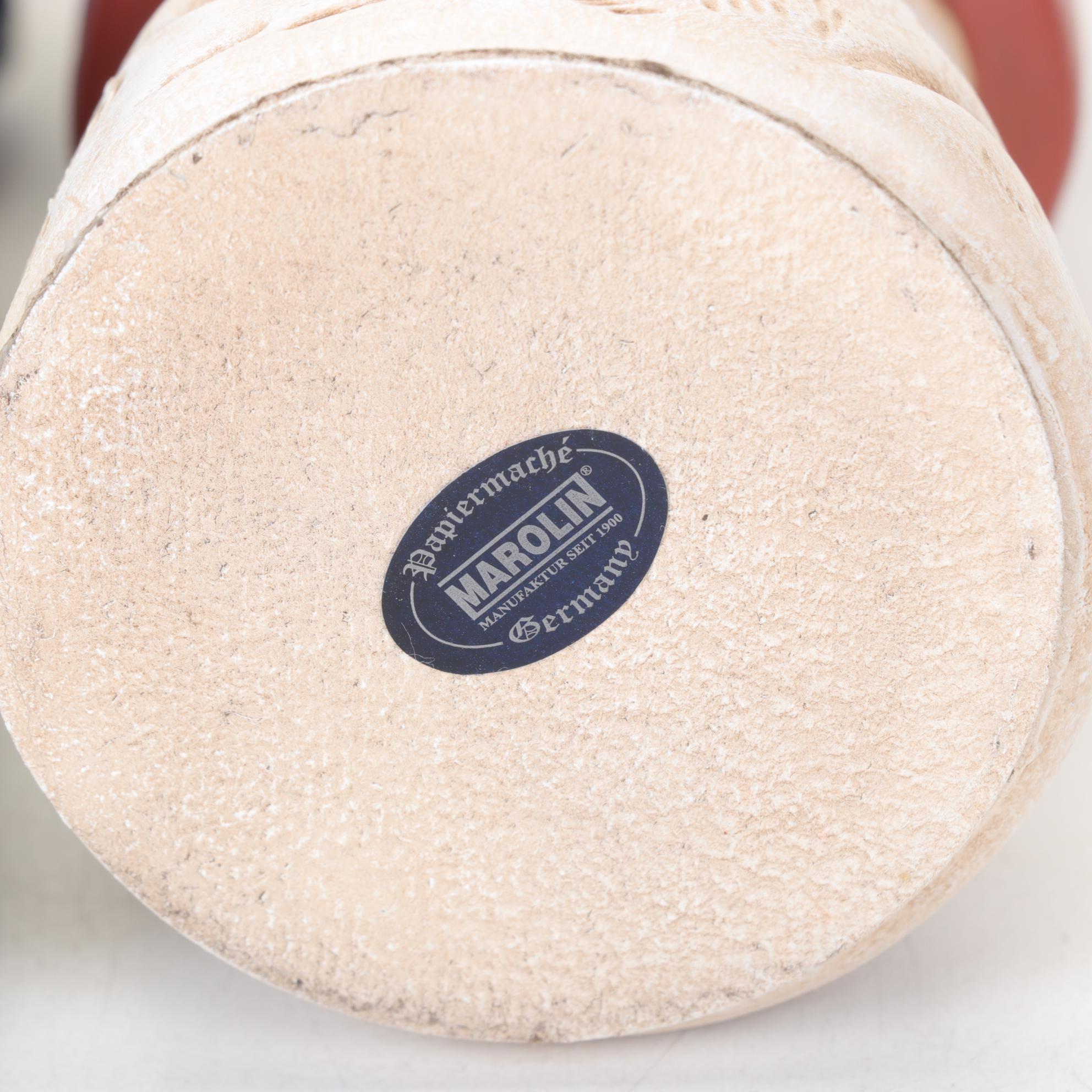 Handmade German Santa Claus Figurines, Mid to Late 20th Century