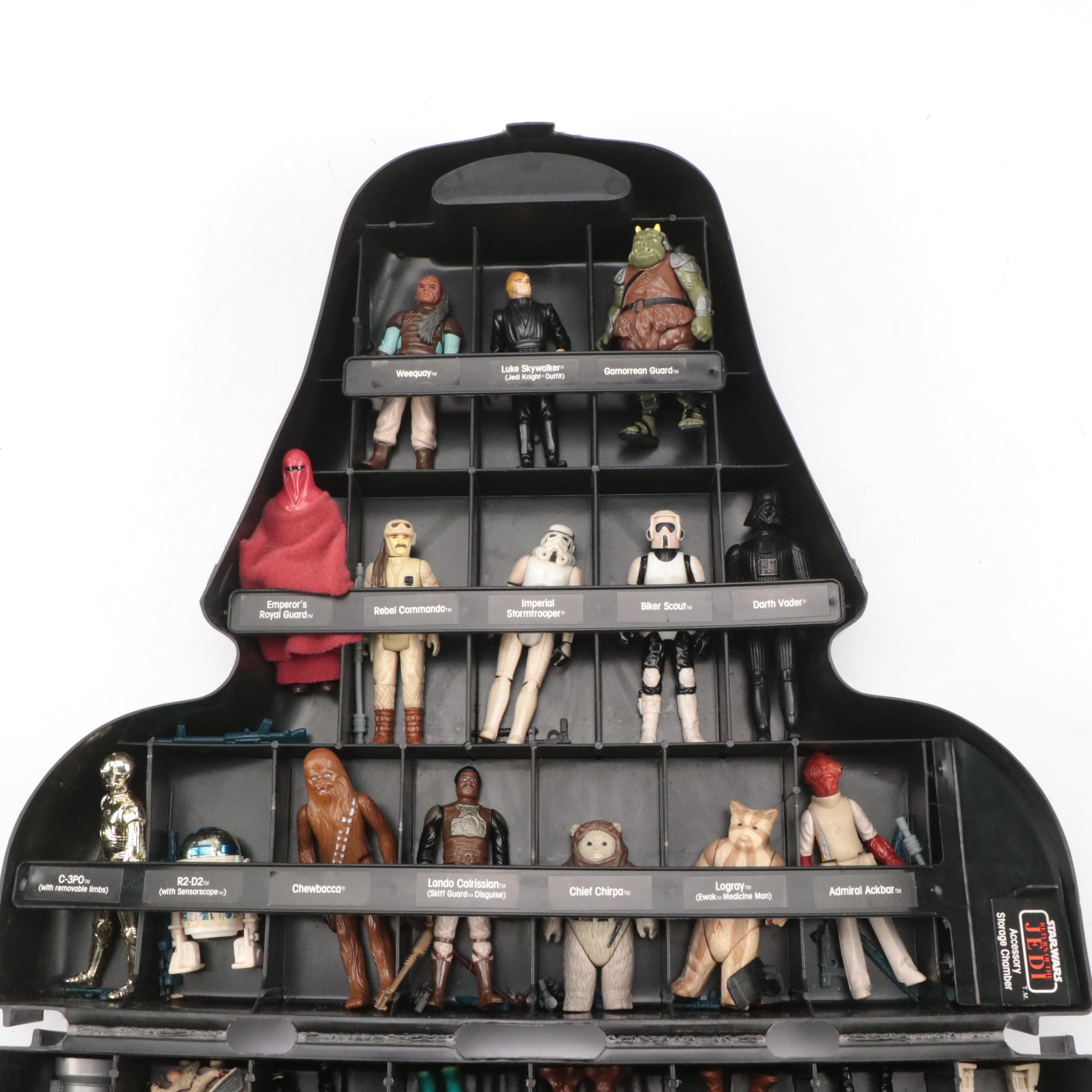 Kenner Star Wars Action Figure Set in Darth Vader Storage Case