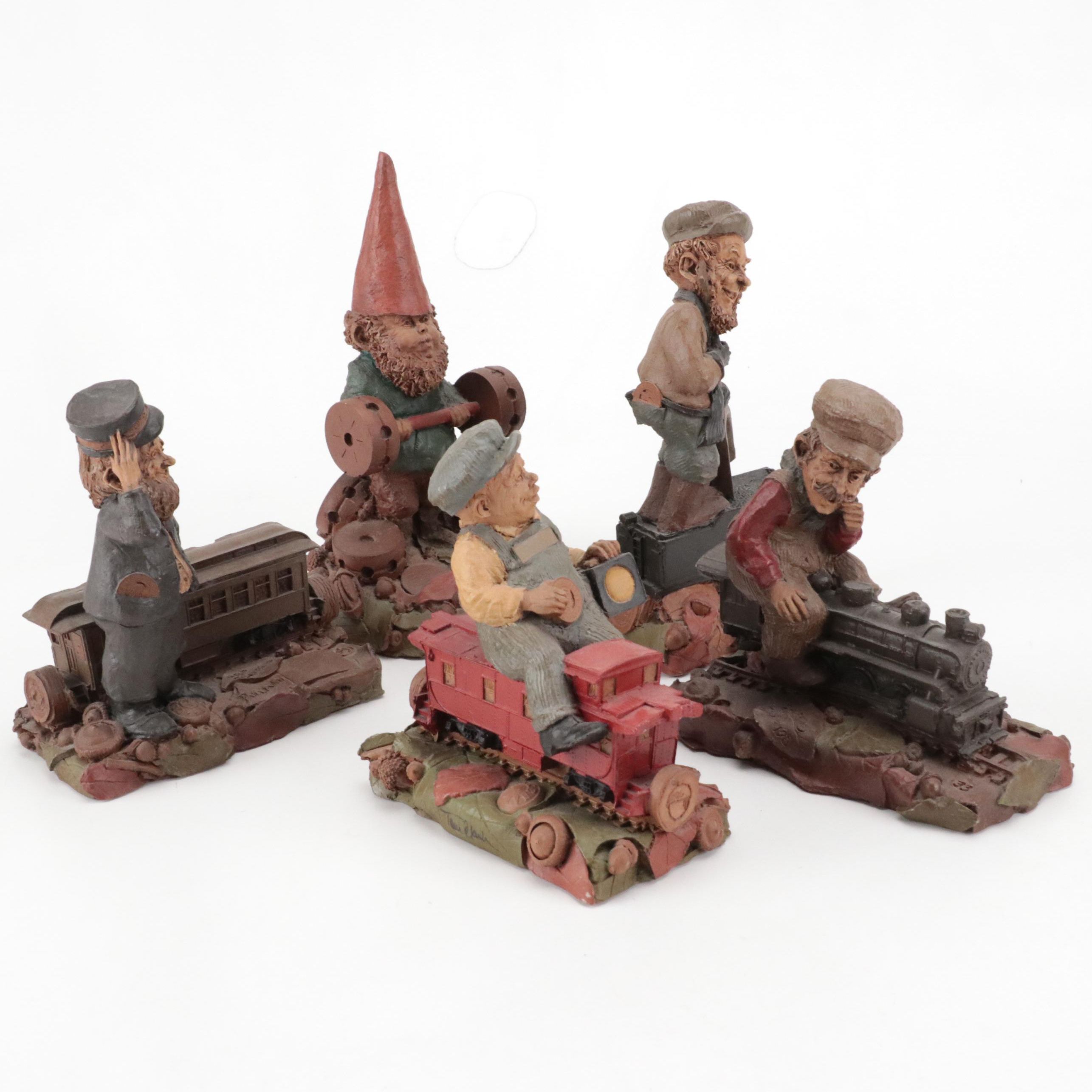 Tom Clark for Cairn Studios "Pullman" and More Gnome Figurines, 1980s