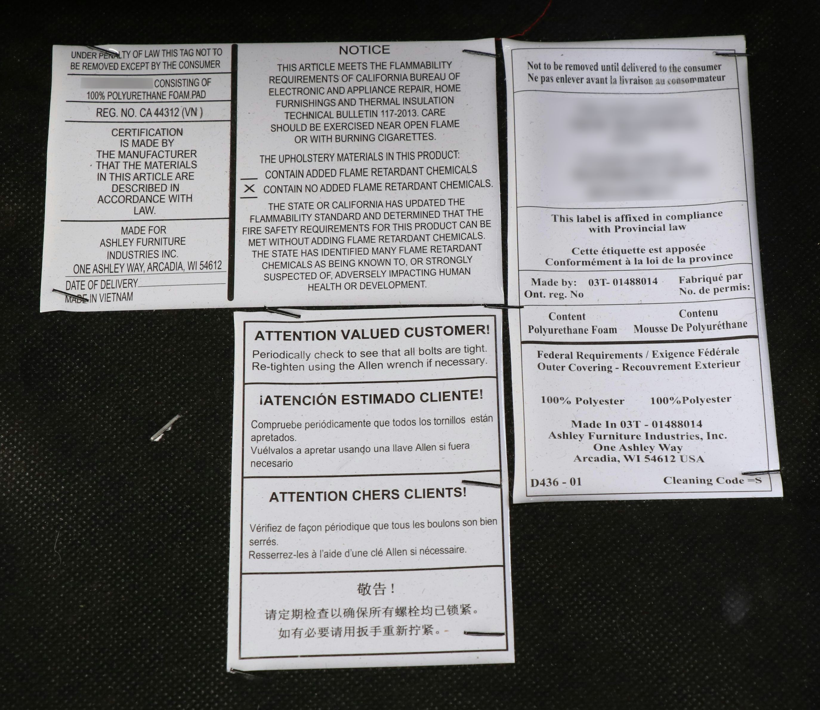 Five-Piece Ashley Furniture "Leahlyn" Hardwood Dining Set