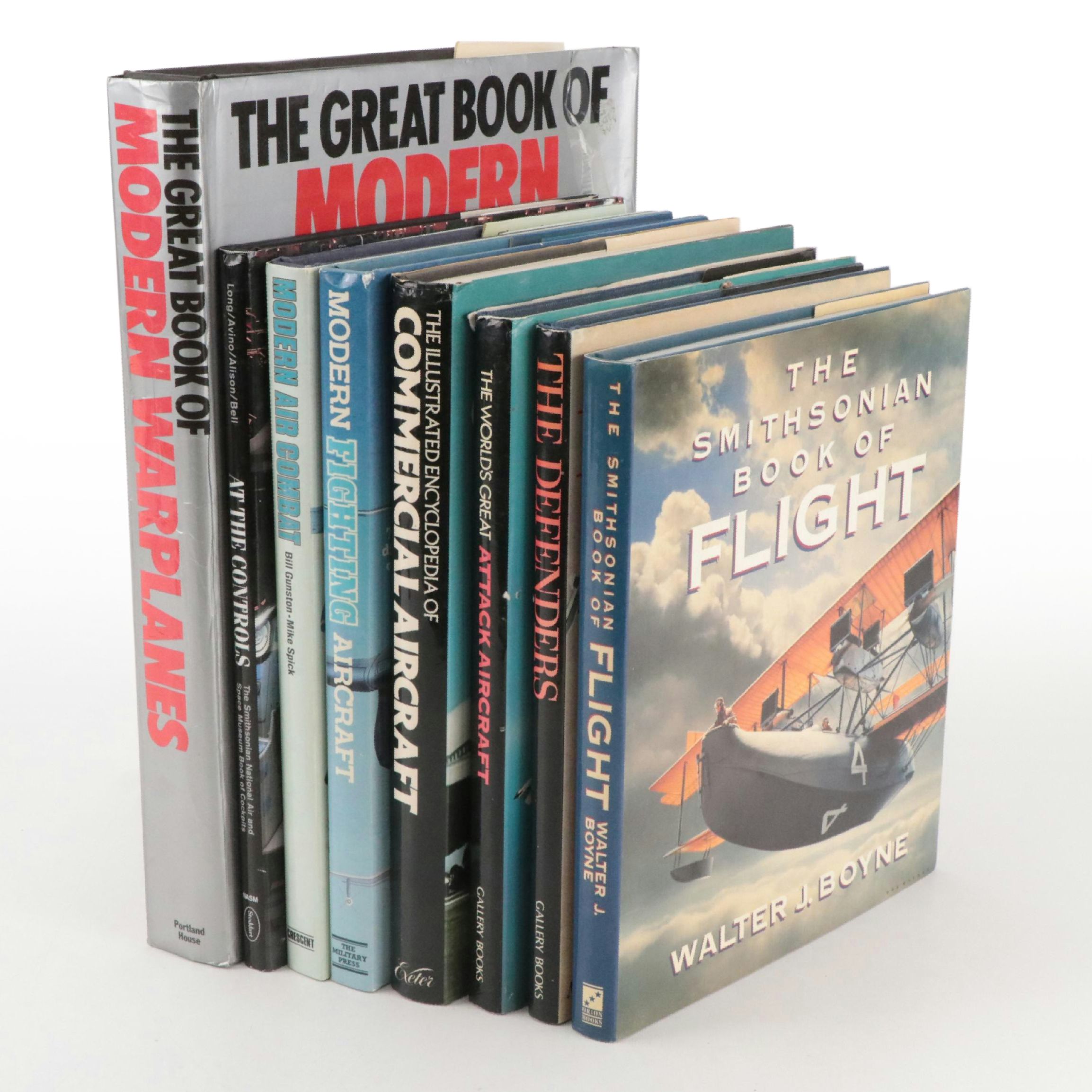 First Edition "The Smithsonian Book of Flight" with More Aviation Books