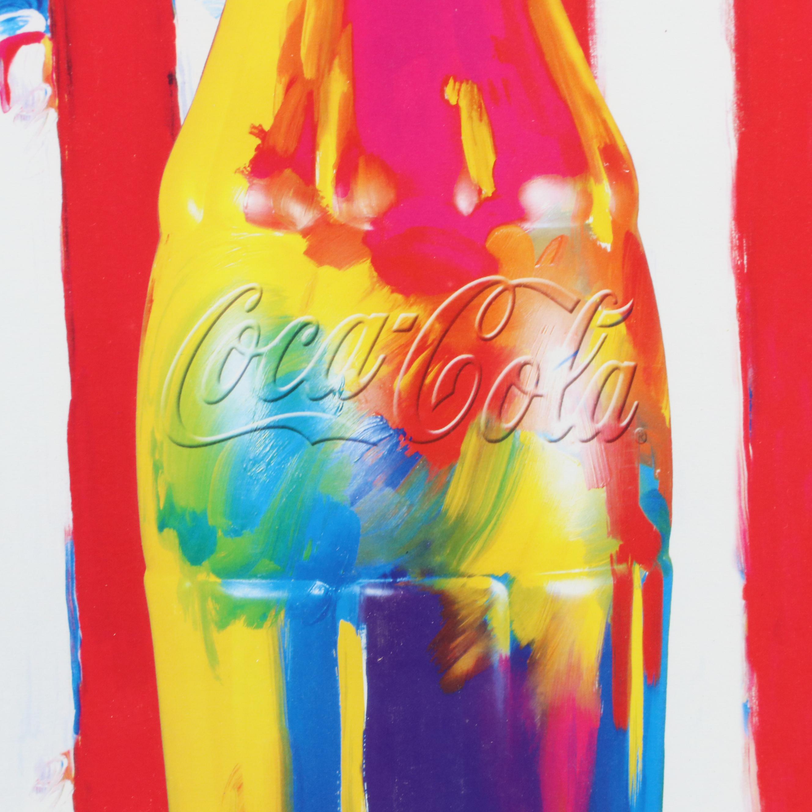Peter Max 2002 Olympic Games Giclée Print "Coca-Cola/America"