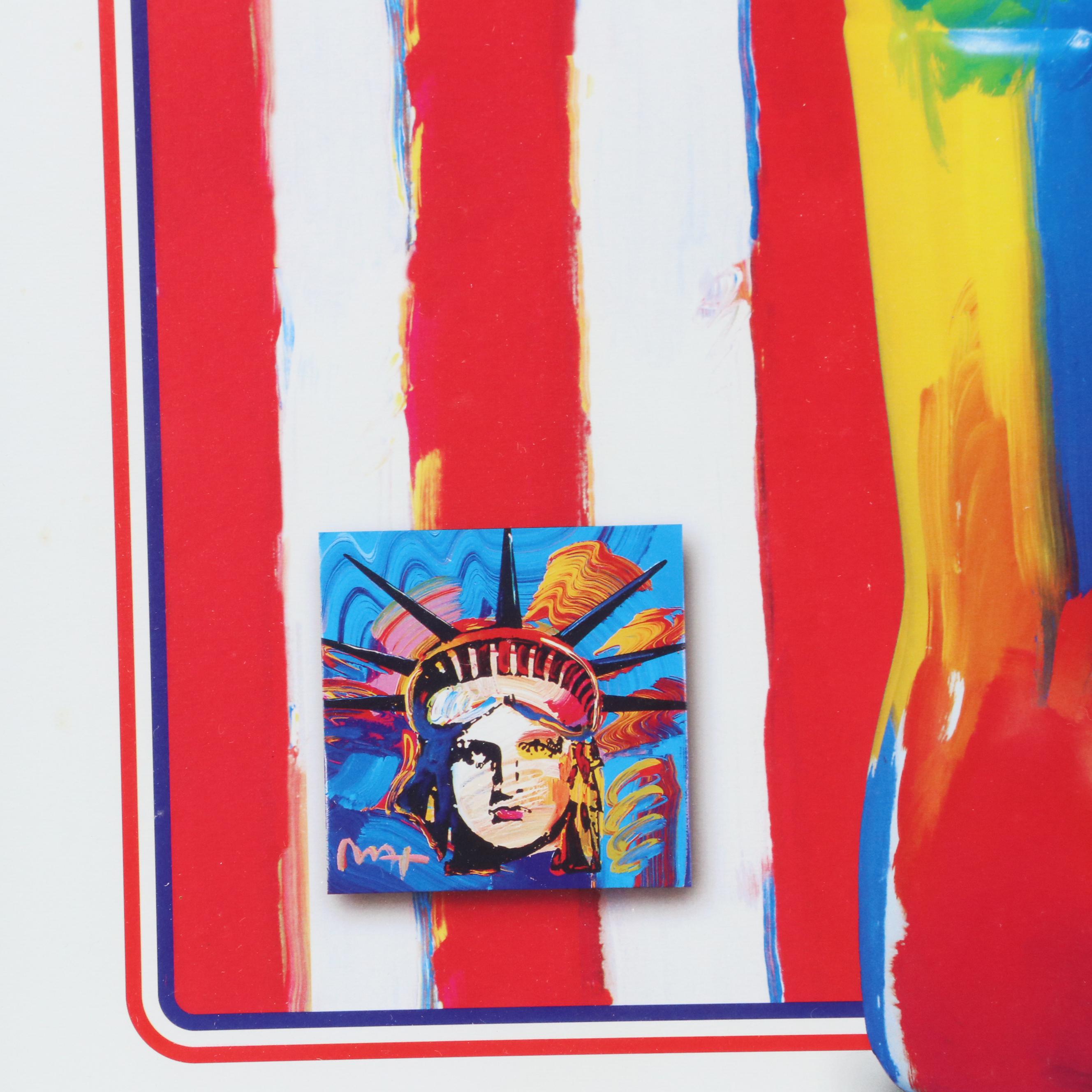 Peter Max 2002 Olympic Games Giclée Print "Coca-Cola/America"