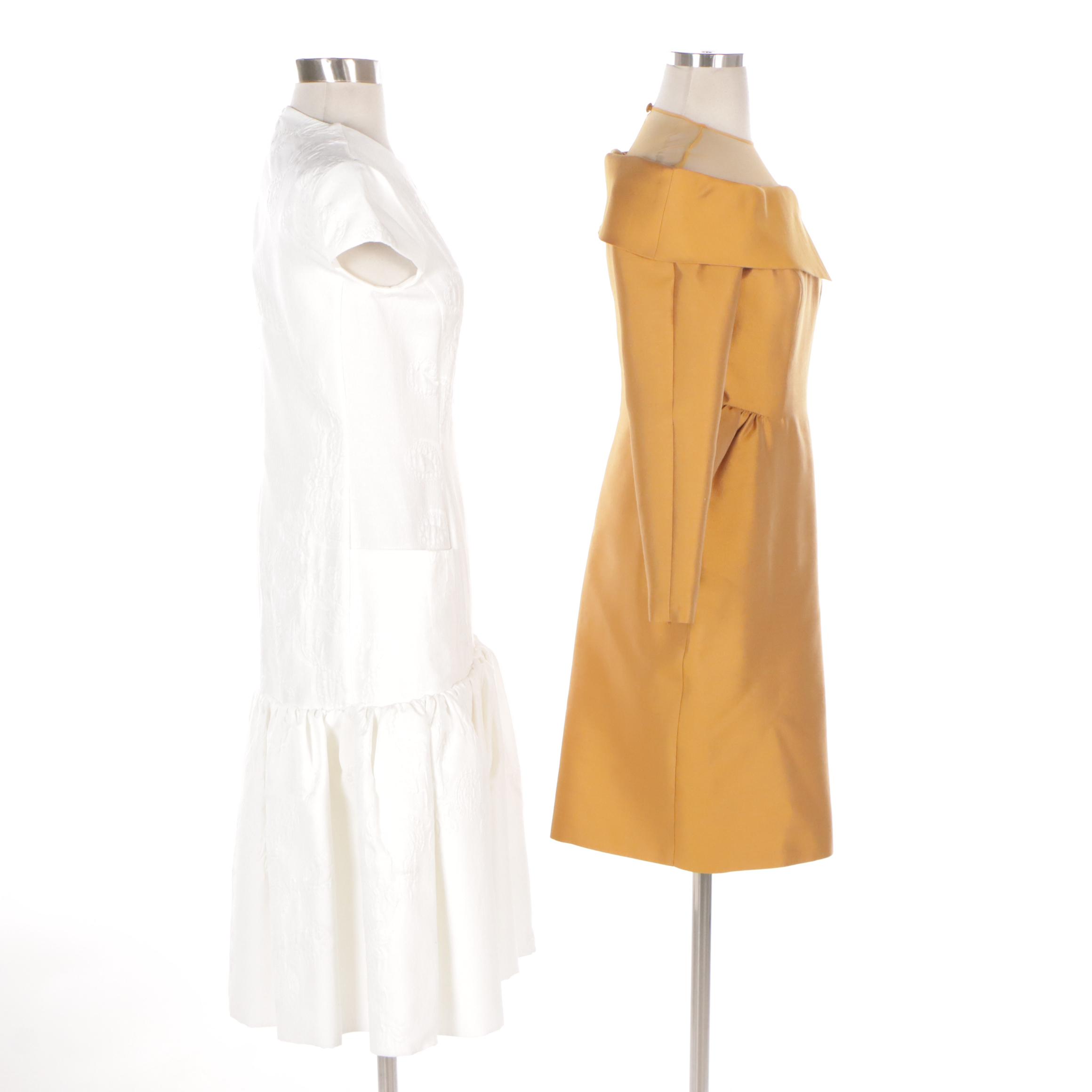 Emelia Wickstead Textured Cotton Ruffle Hem Dress, Phuong My Silk/Wool Dress