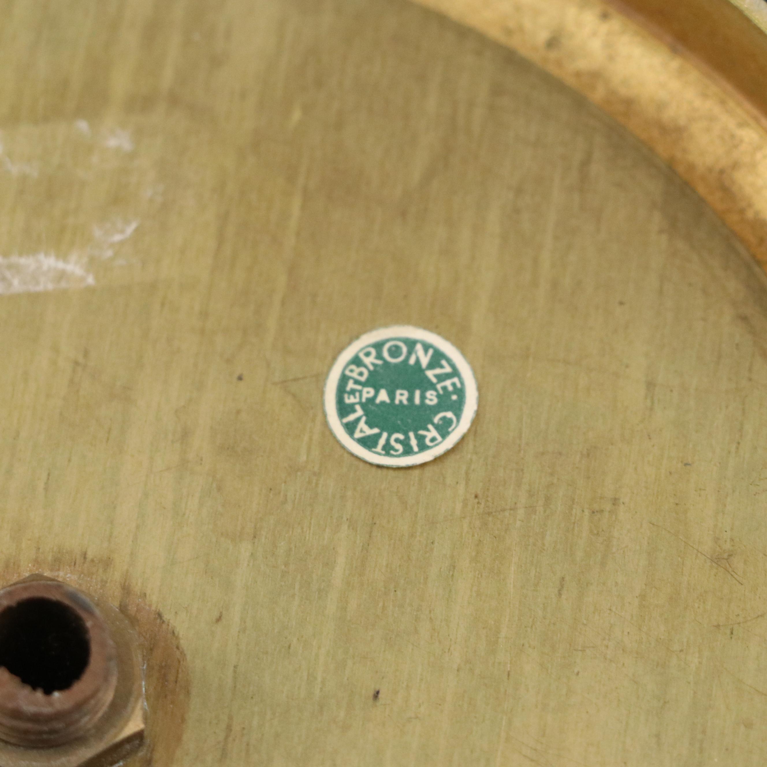 French Etched Crystal Drink Dispenser with Brilliant Cut Style Tableware