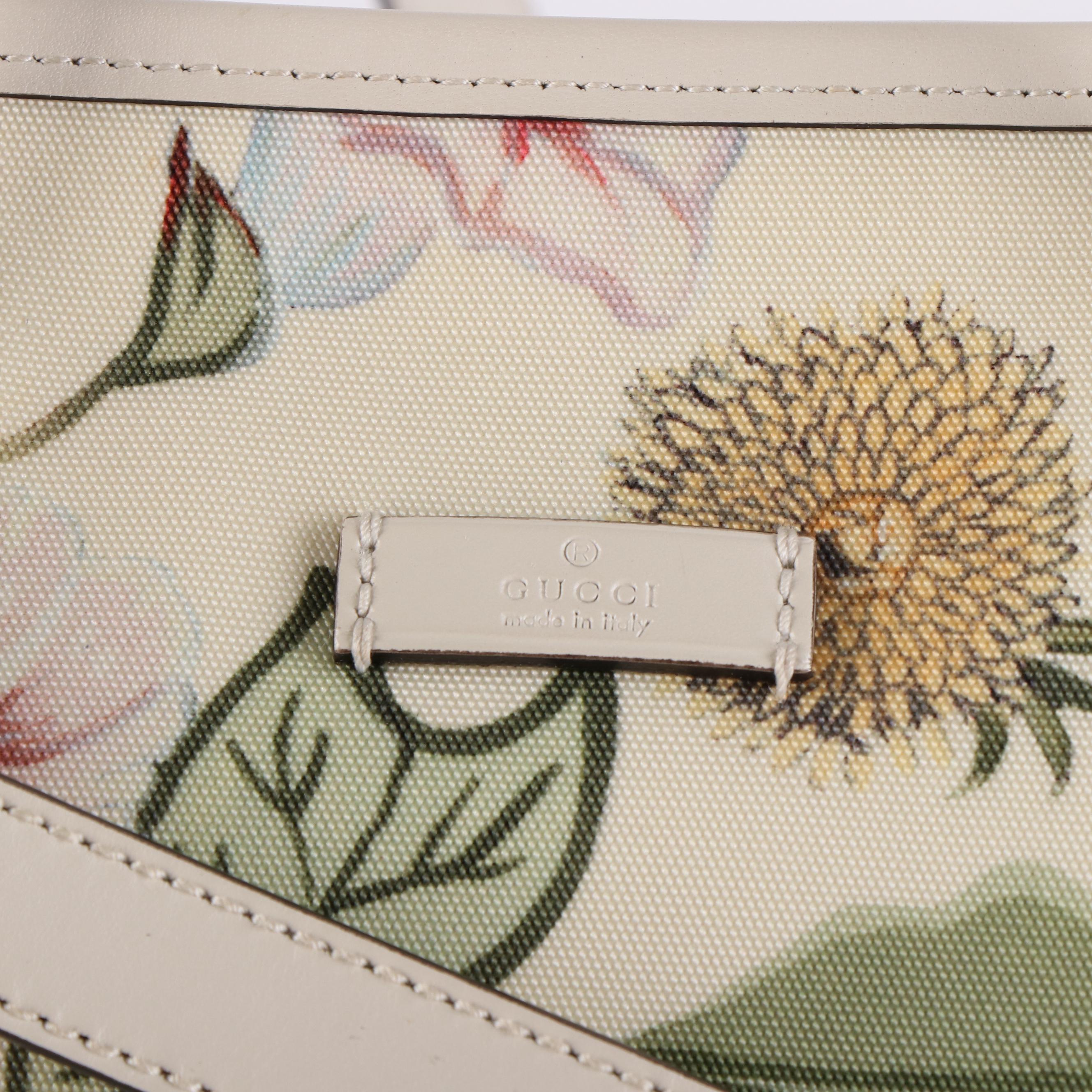 Gucci Flora Knight Small Canvas Zippered Tote Bag