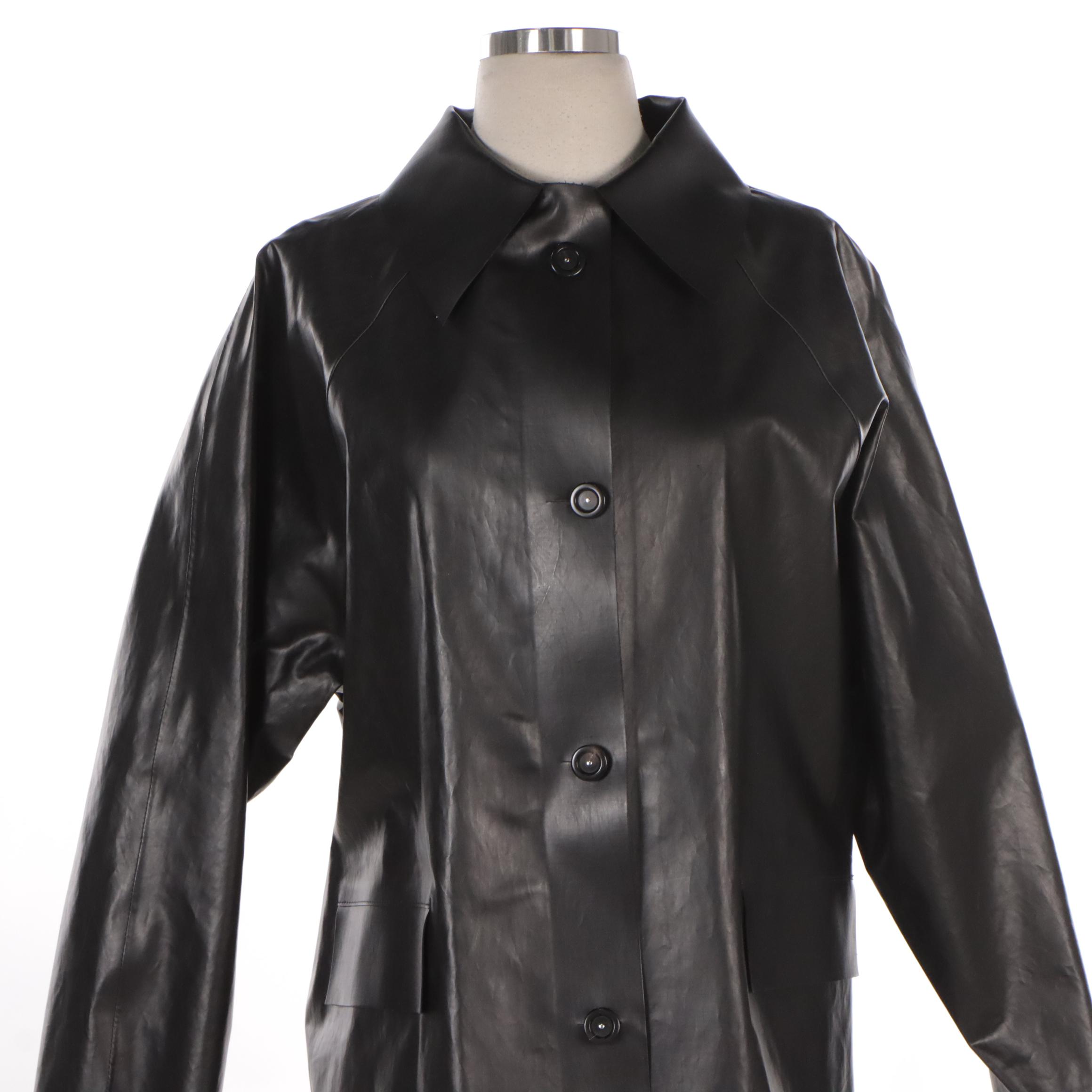 Kassl Editions Original Black Hip Oil Coat and White Oil Coat