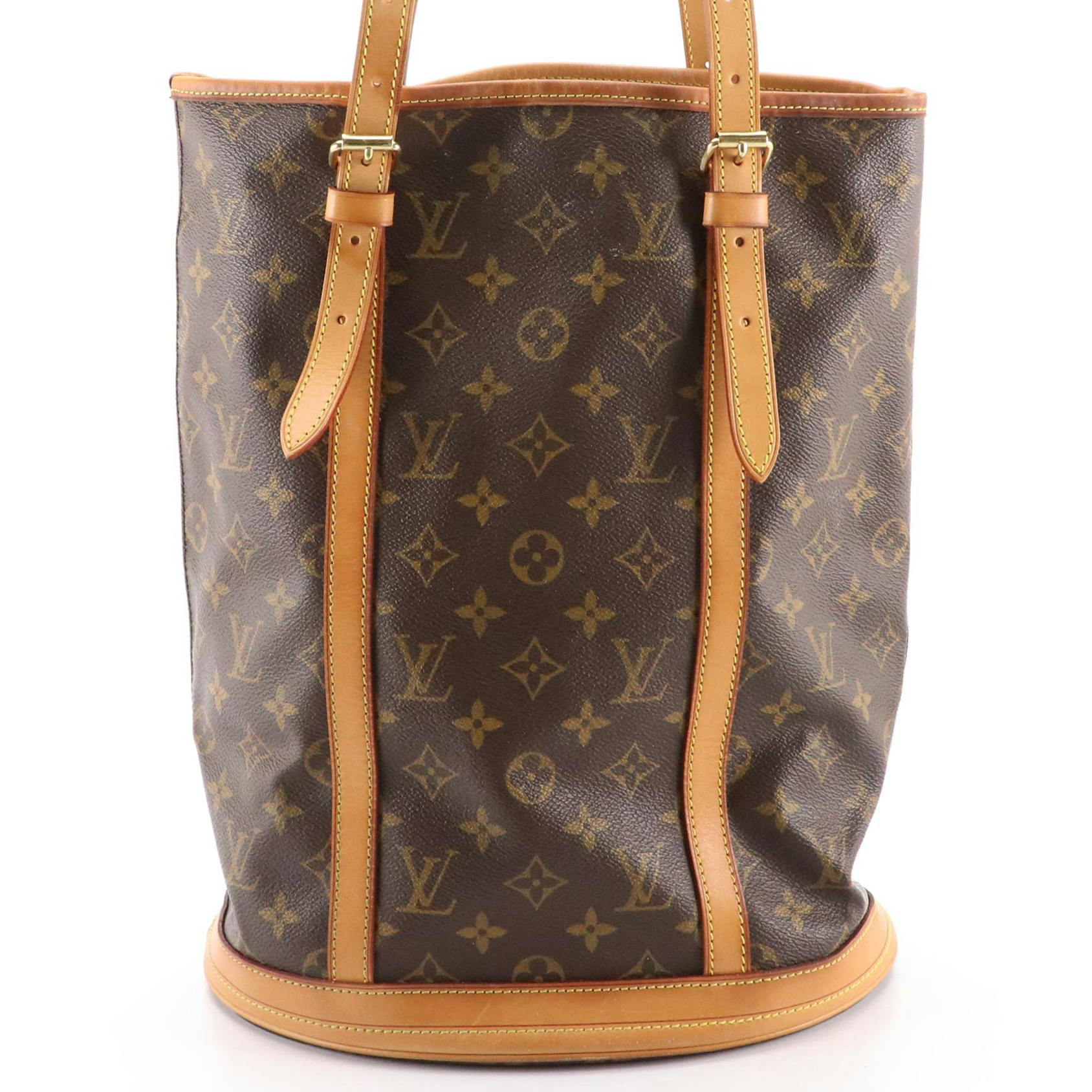 Louis Vuitton Bucket Bag GM in Monogram Canvas and Vachetta Leather