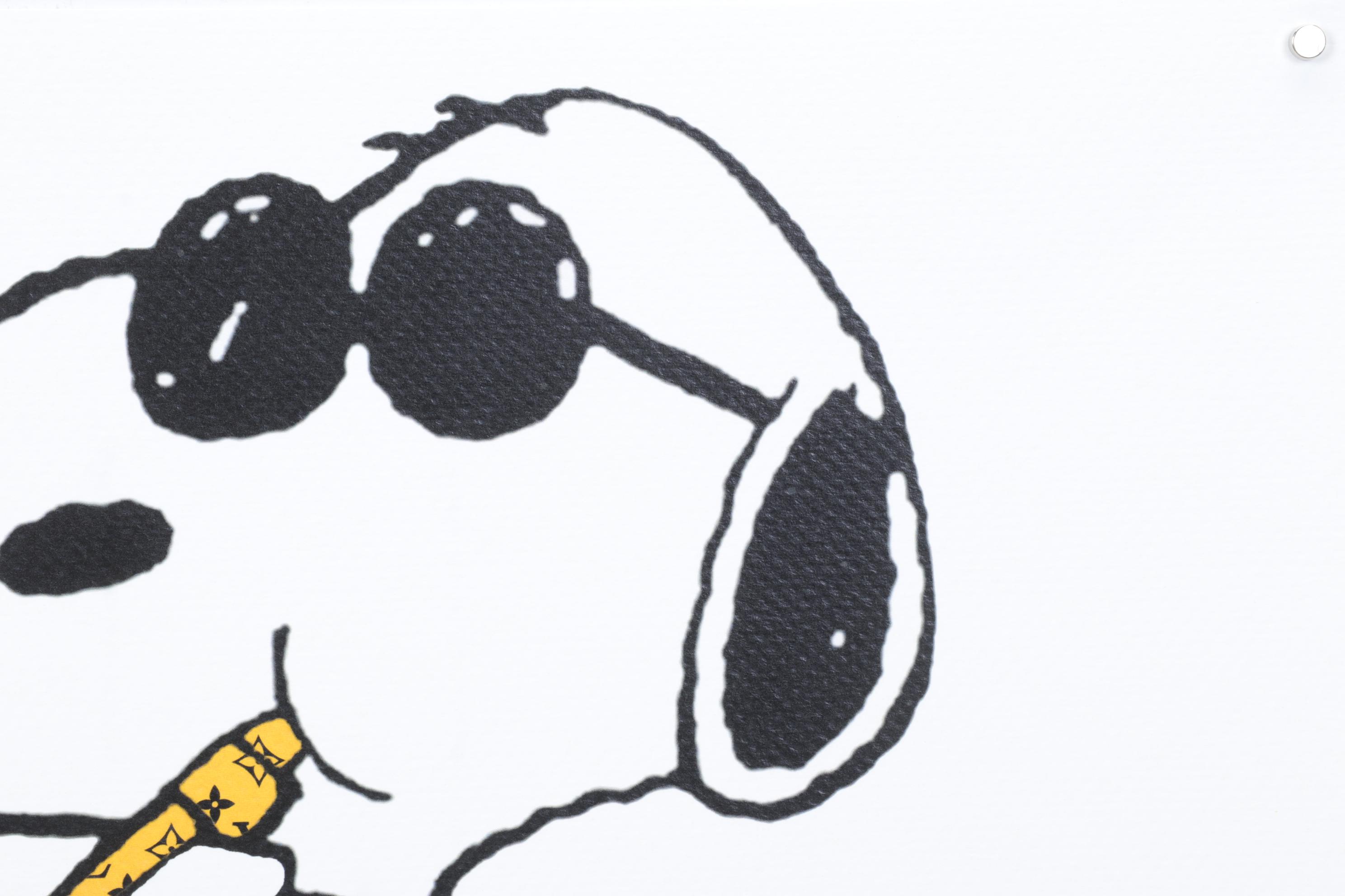 Death NYC Pop Art Graphic Print Featuring Snoopy and Woodstock, 2023