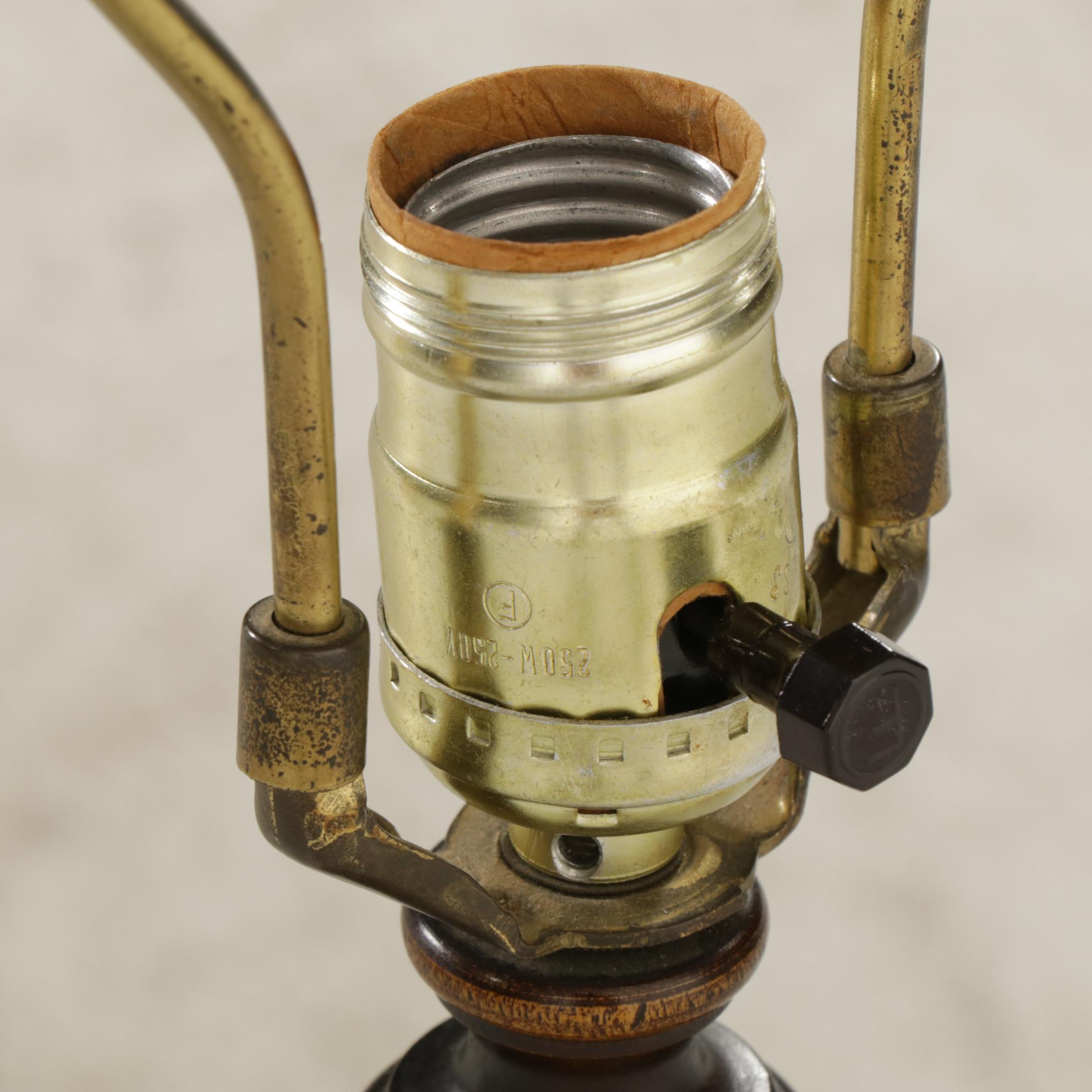 Wooden Coffee Grinder Table Lamp