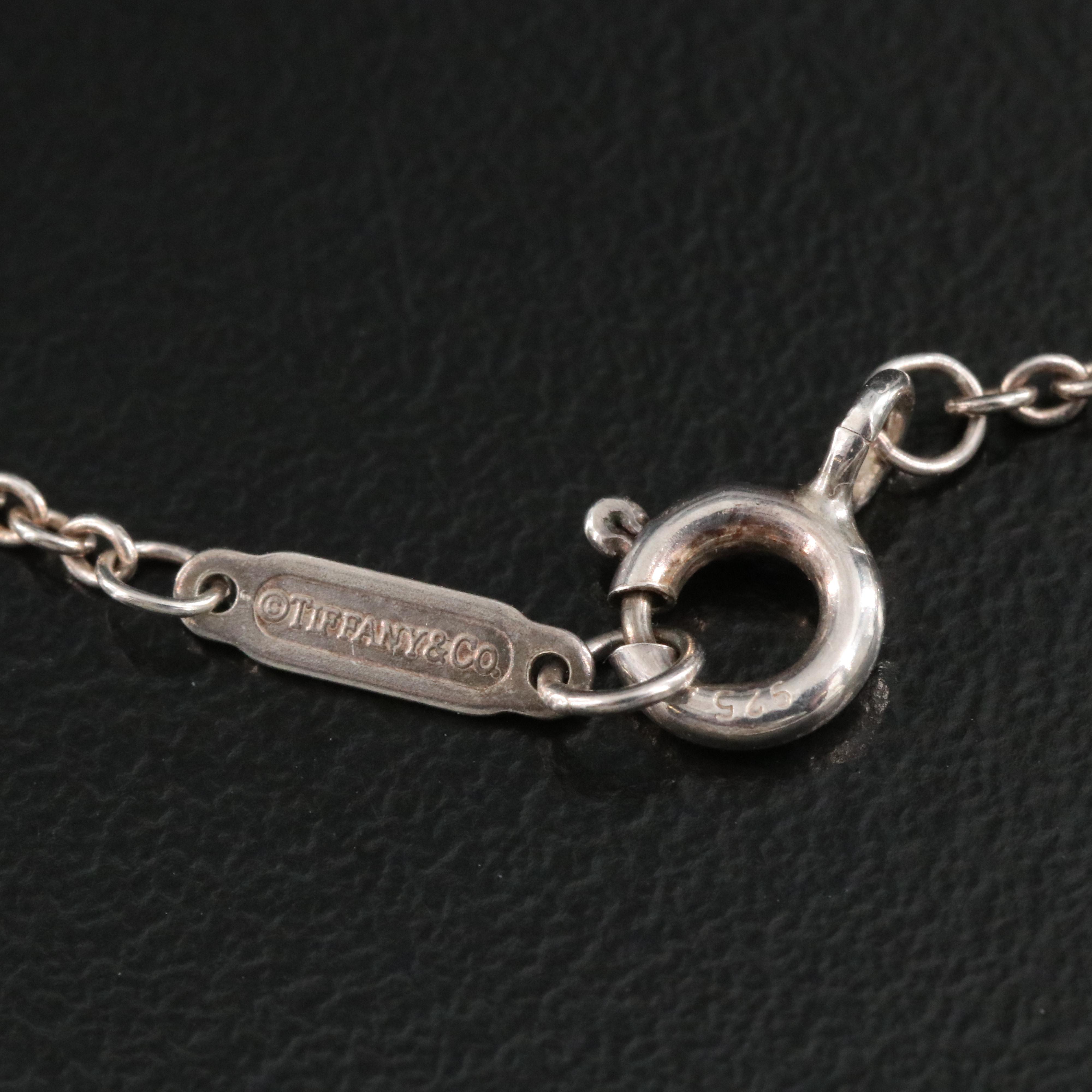 Tiffany & Co. 1837 Sterling Interlocking Circles Lariat Necklace