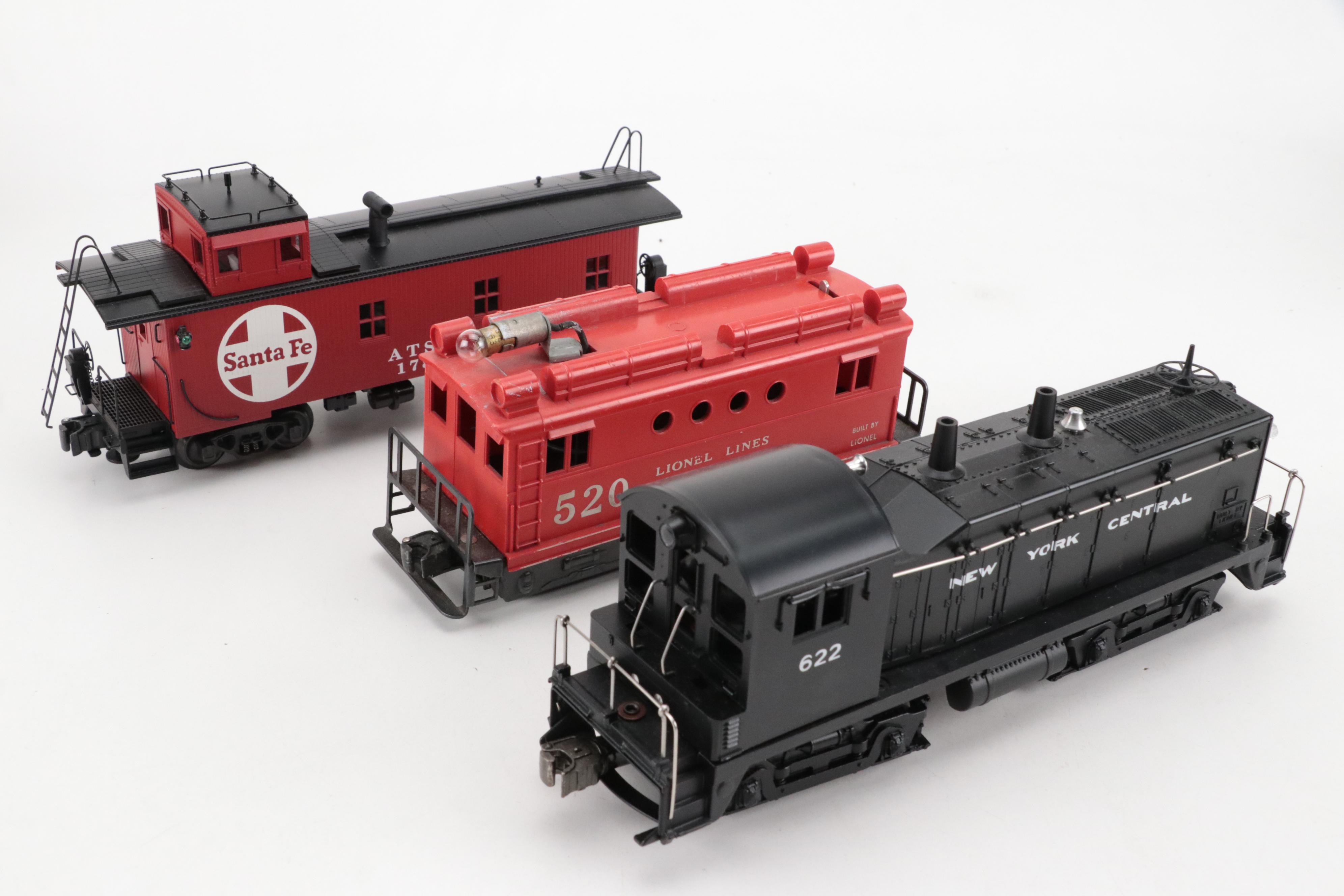 Lionel Electric Train Cars, Lunchbox with Trainmaster Train Tracks and More