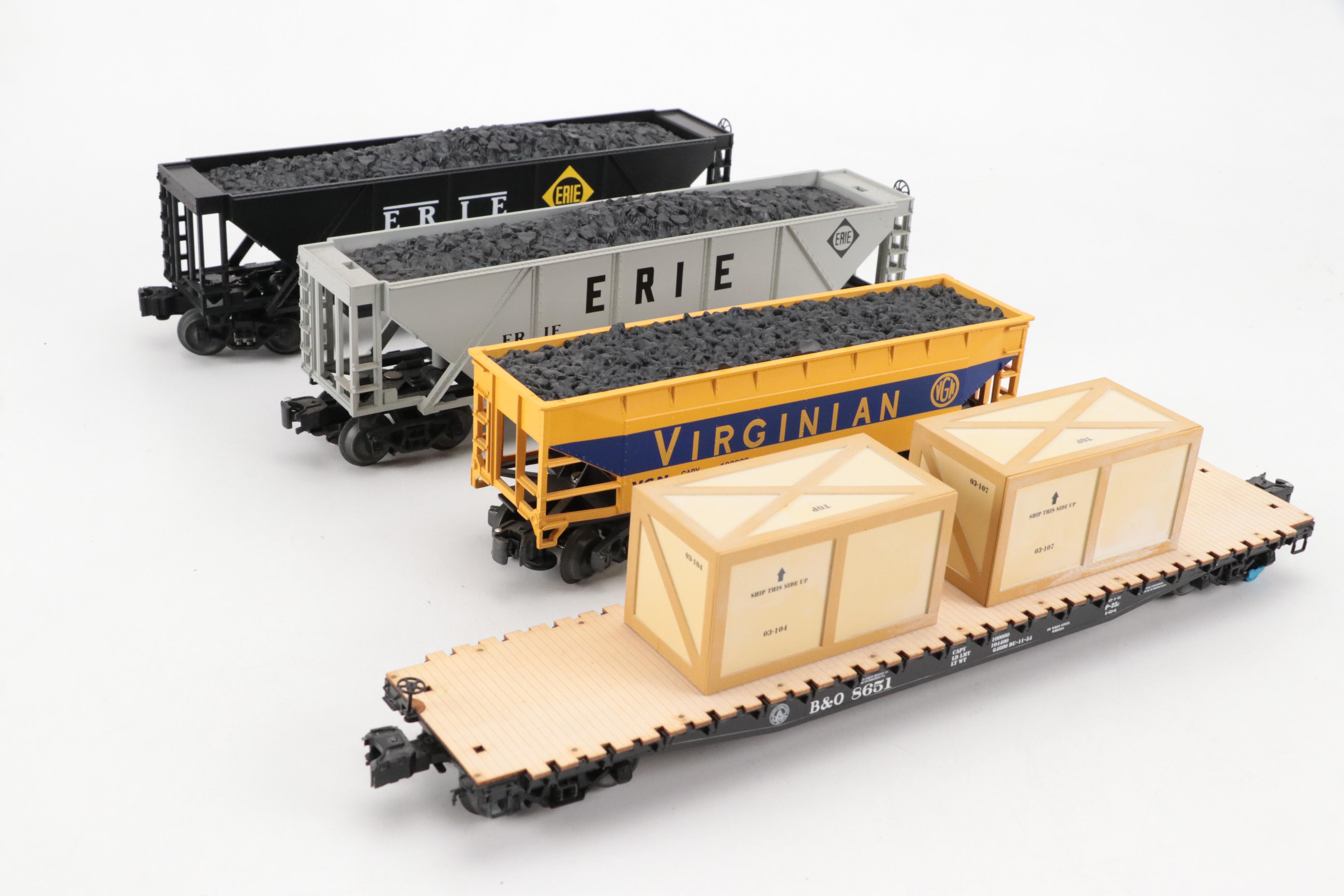 Lionel Electric Train Cars, Lunchbox with Trainmaster Train Tracks and More
