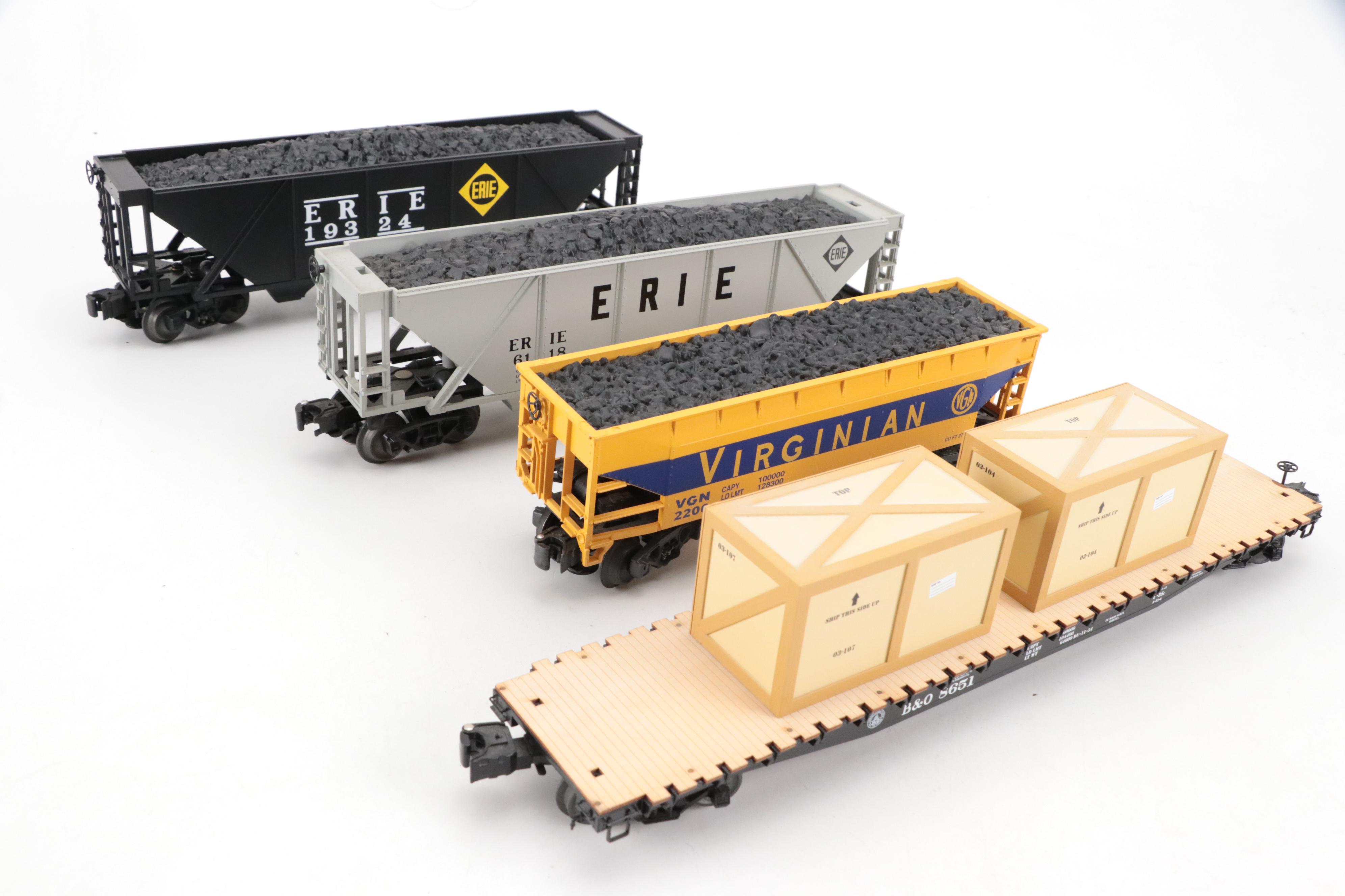 Lionel Electric Train Cars, Lunchbox with Trainmaster Train Tracks and More