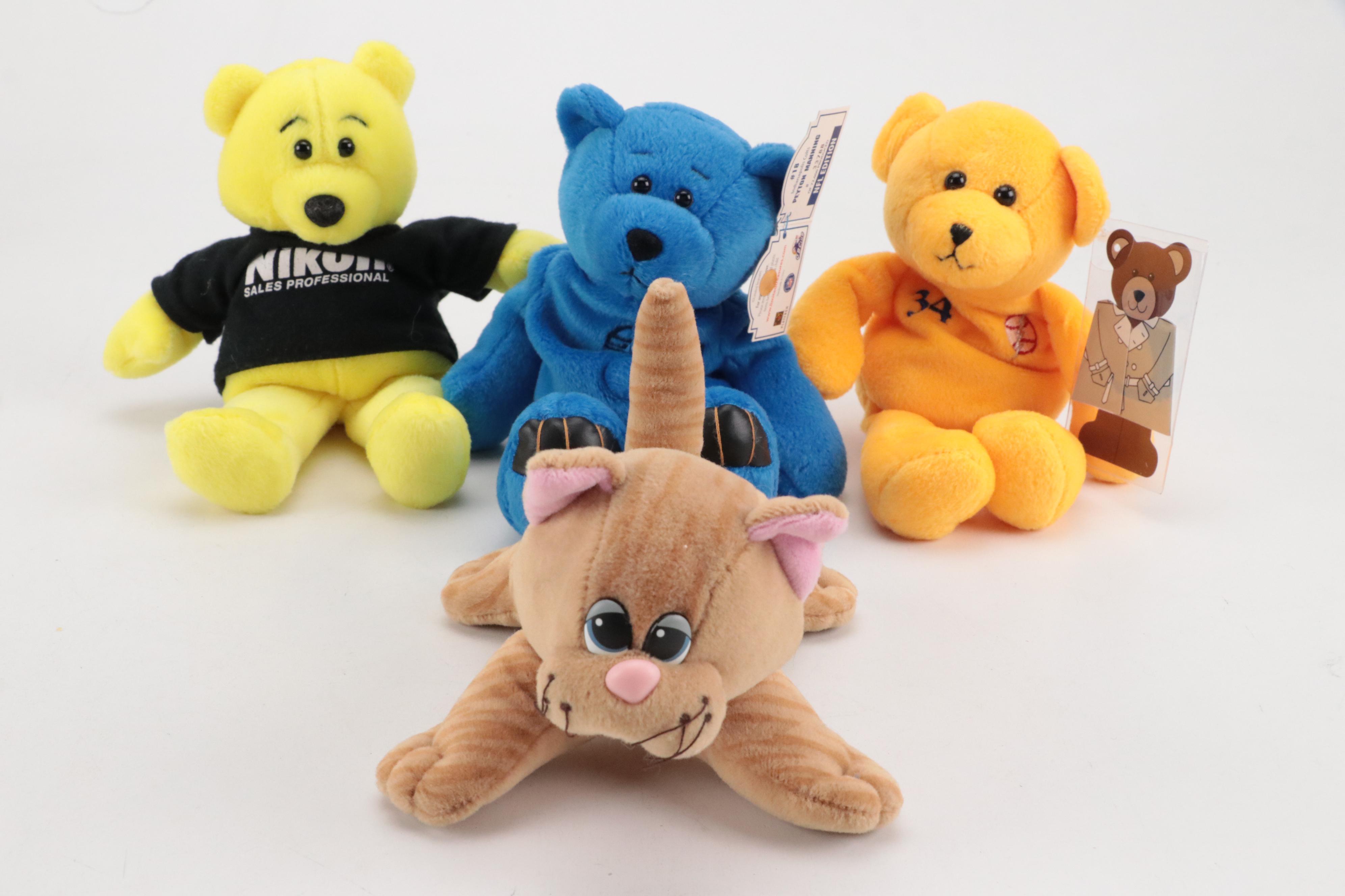 Winnie-the-Pooh with Disney, Boyds' Bears, Tonka and Other Mini Stuffed Animals