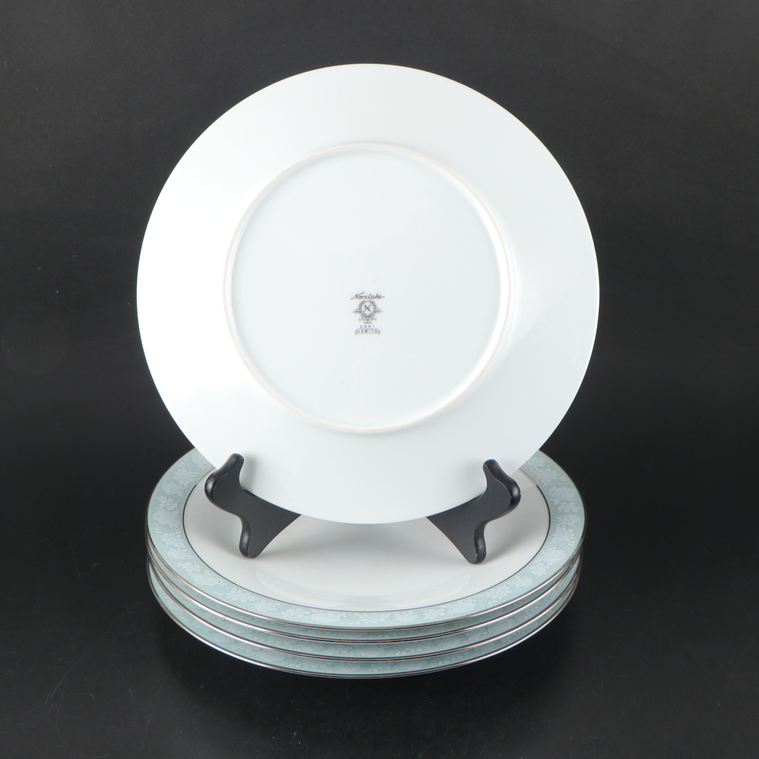 Noritake "Lamita" Fine China Dinnerware Set with Platinum Trim, 1967–1978