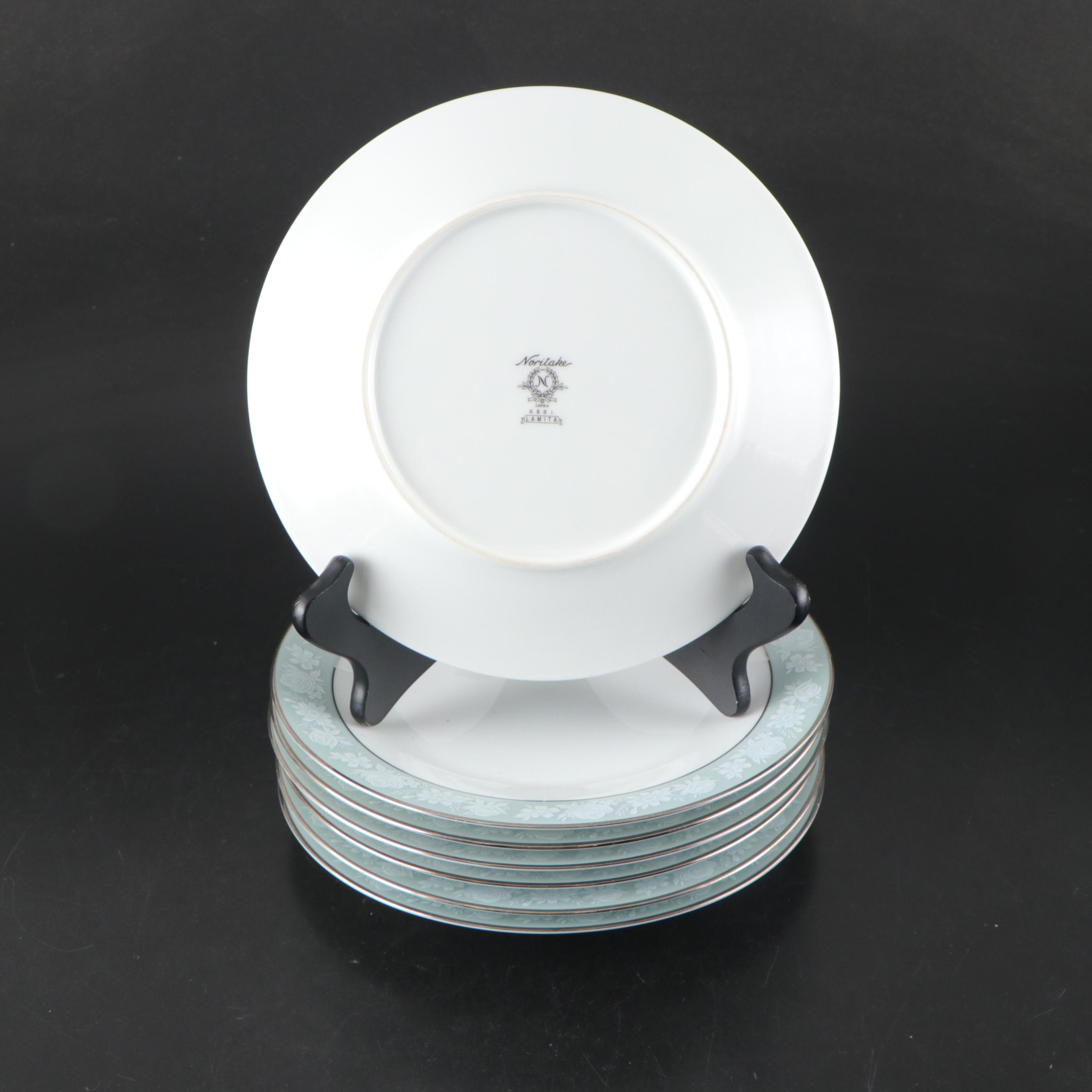 Noritake "Lamita" Fine China Dinnerware Set with Platinum Trim, 1967–1978