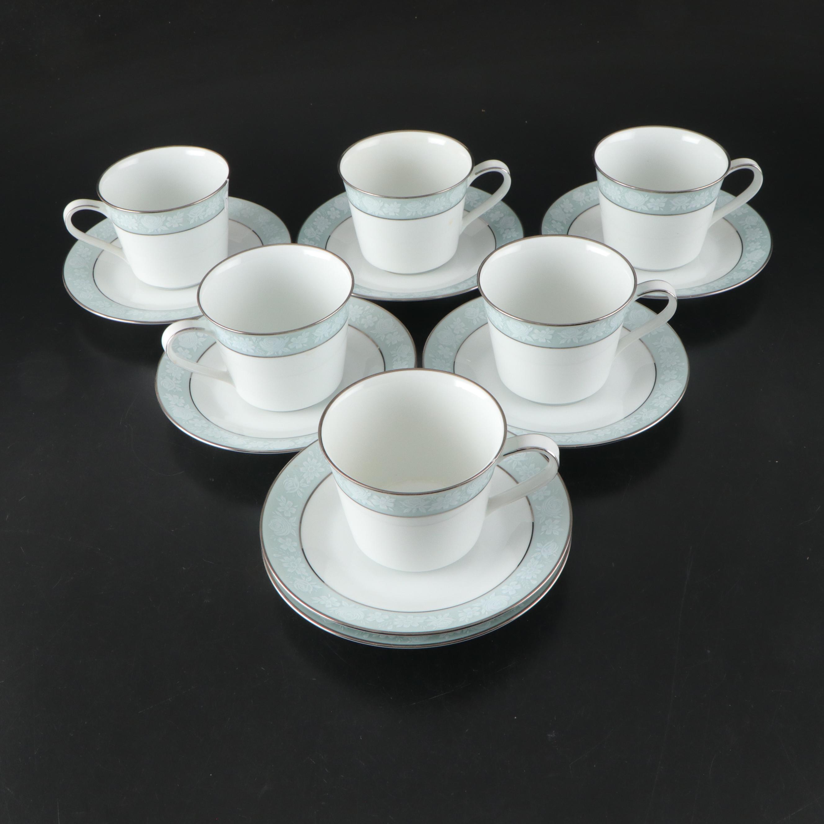 Noritake "Lamita" Fine China Dinnerware Set with Platinum Trim, 1967–1978