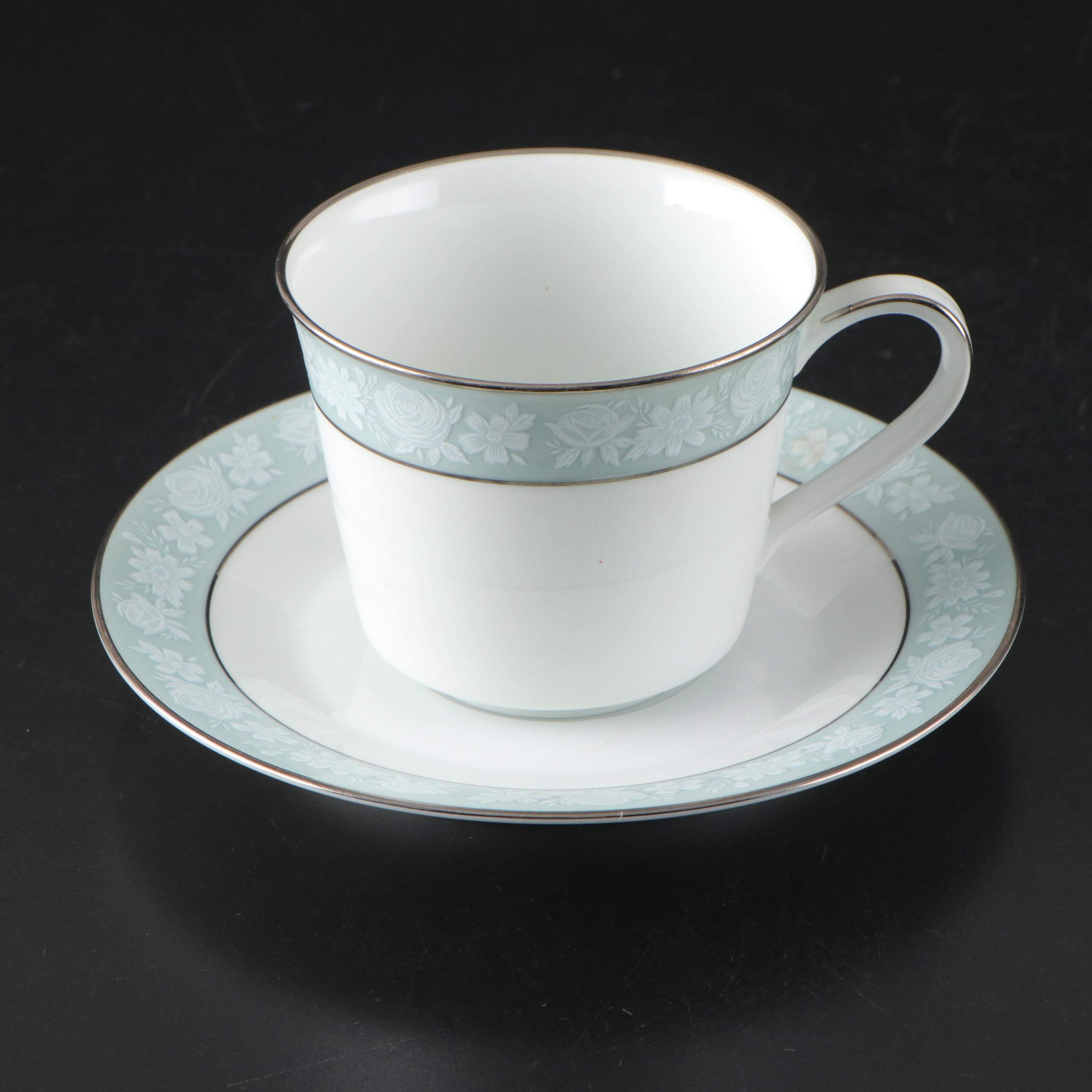 Noritake "Lamita" Fine China Dinnerware Set with Platinum Trim, 1967–1978