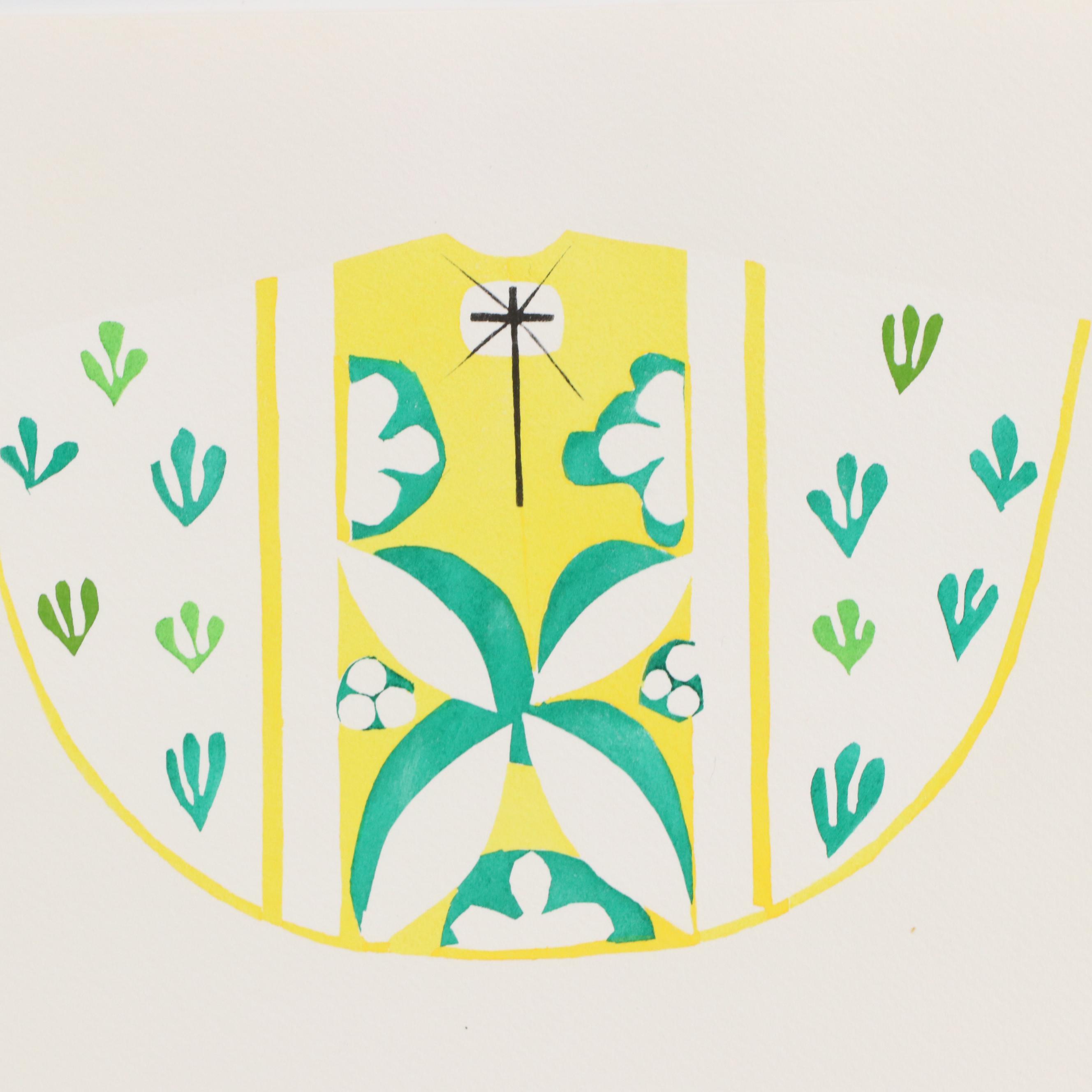 Lithographs After Matisse of Maquettes for Liturgical Vestments, 2003