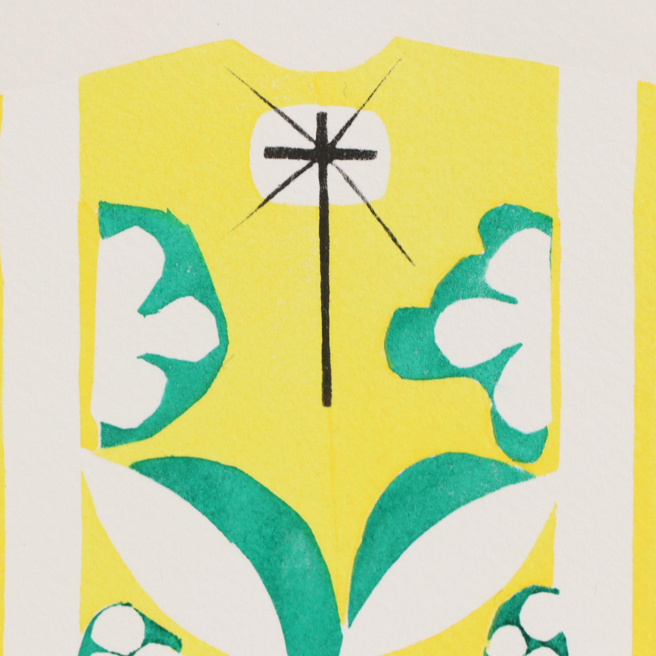 Lithographs After Matisse of Maquettes for Liturgical Vestments, 2003